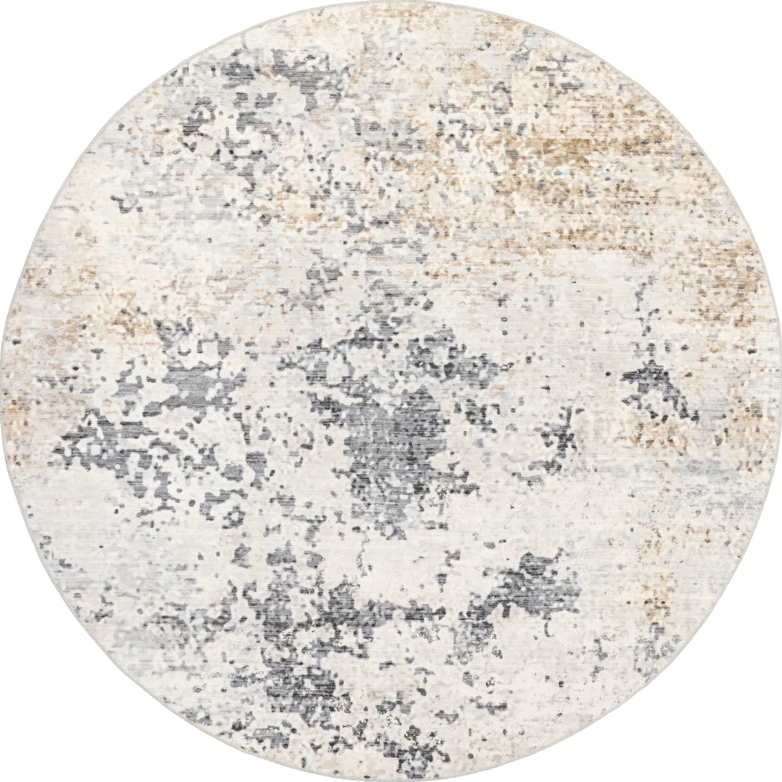 Ruth Washable Splatter Rug | Ivory