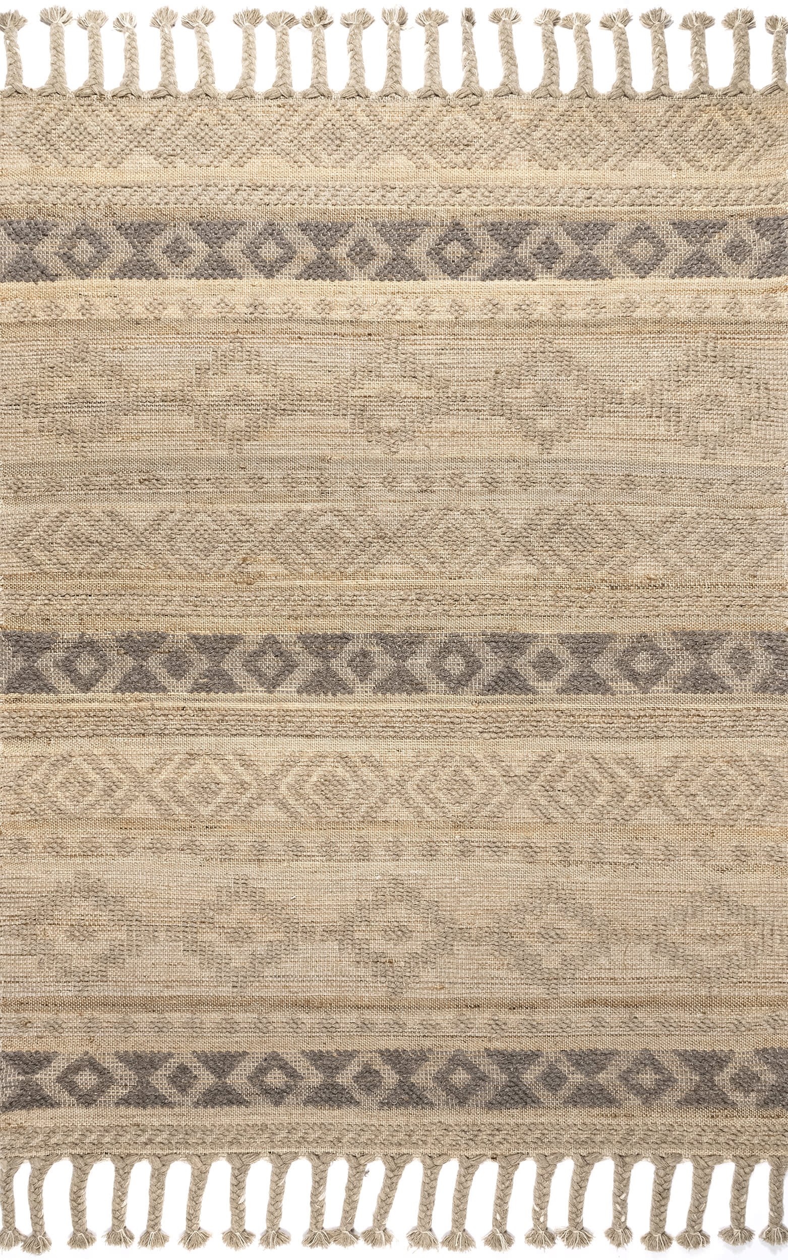 Rylie Wool-Blend Tasseled Rug | Natural