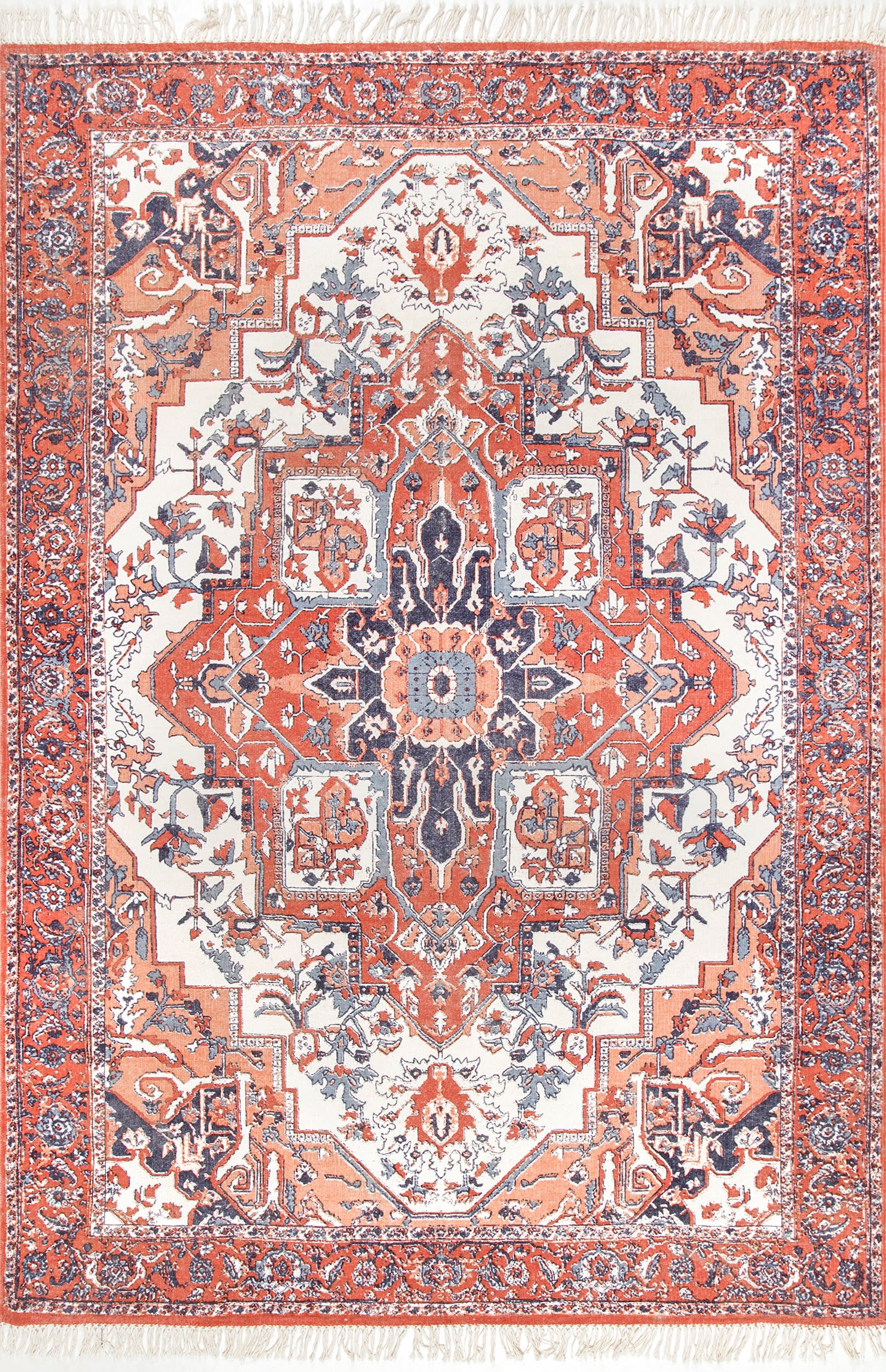Sabine Fringe Rug | Red