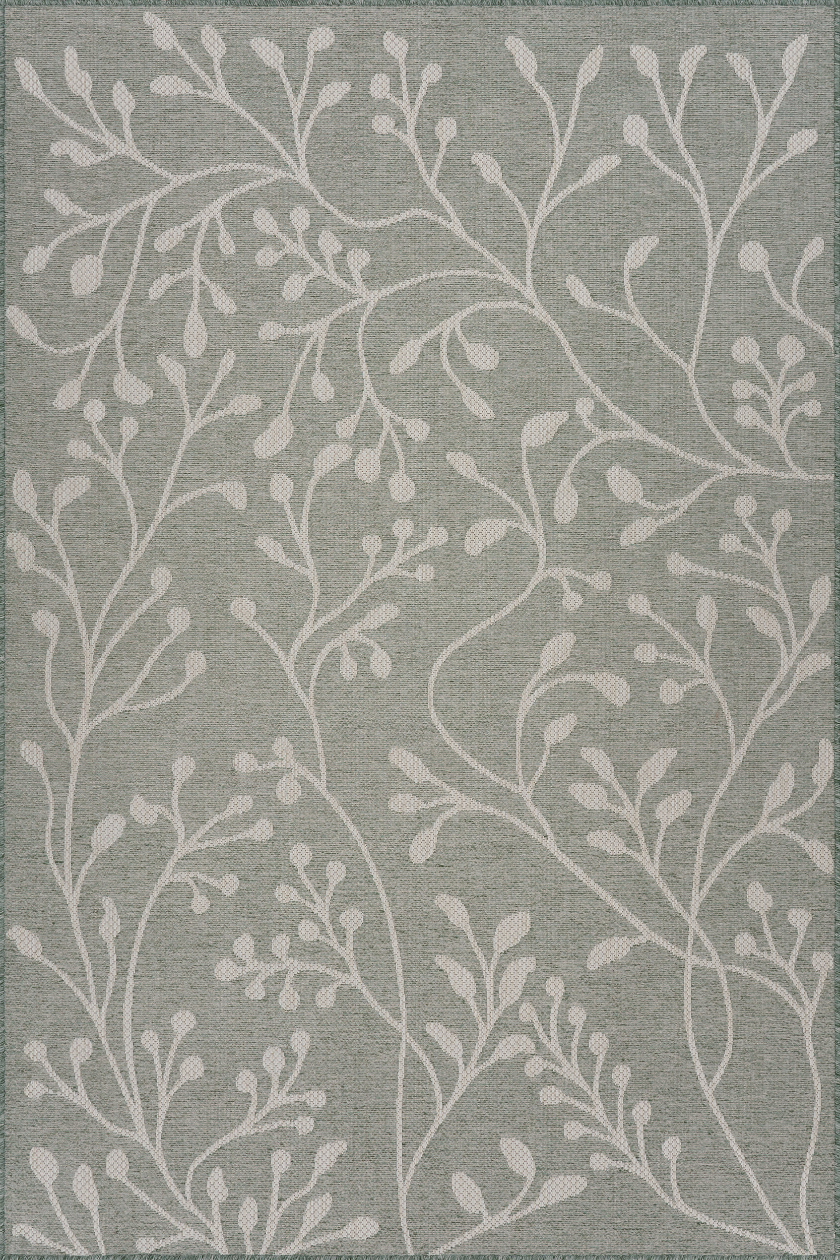 Sablea Modern Floral Indoor/Outdoor Rug | Green