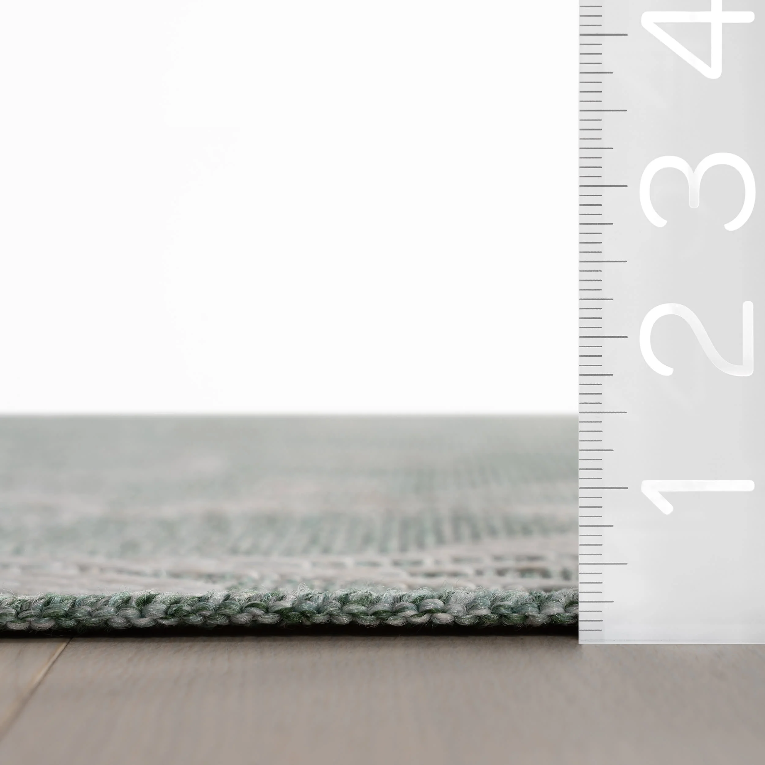 Sablea Modern Floral Indoor/Outdoor Rug | Green - Image 4