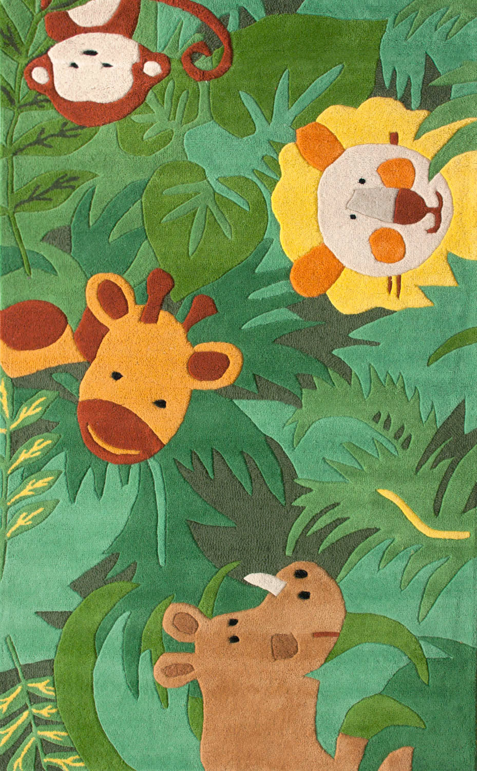 Safari Friends Rug | Green