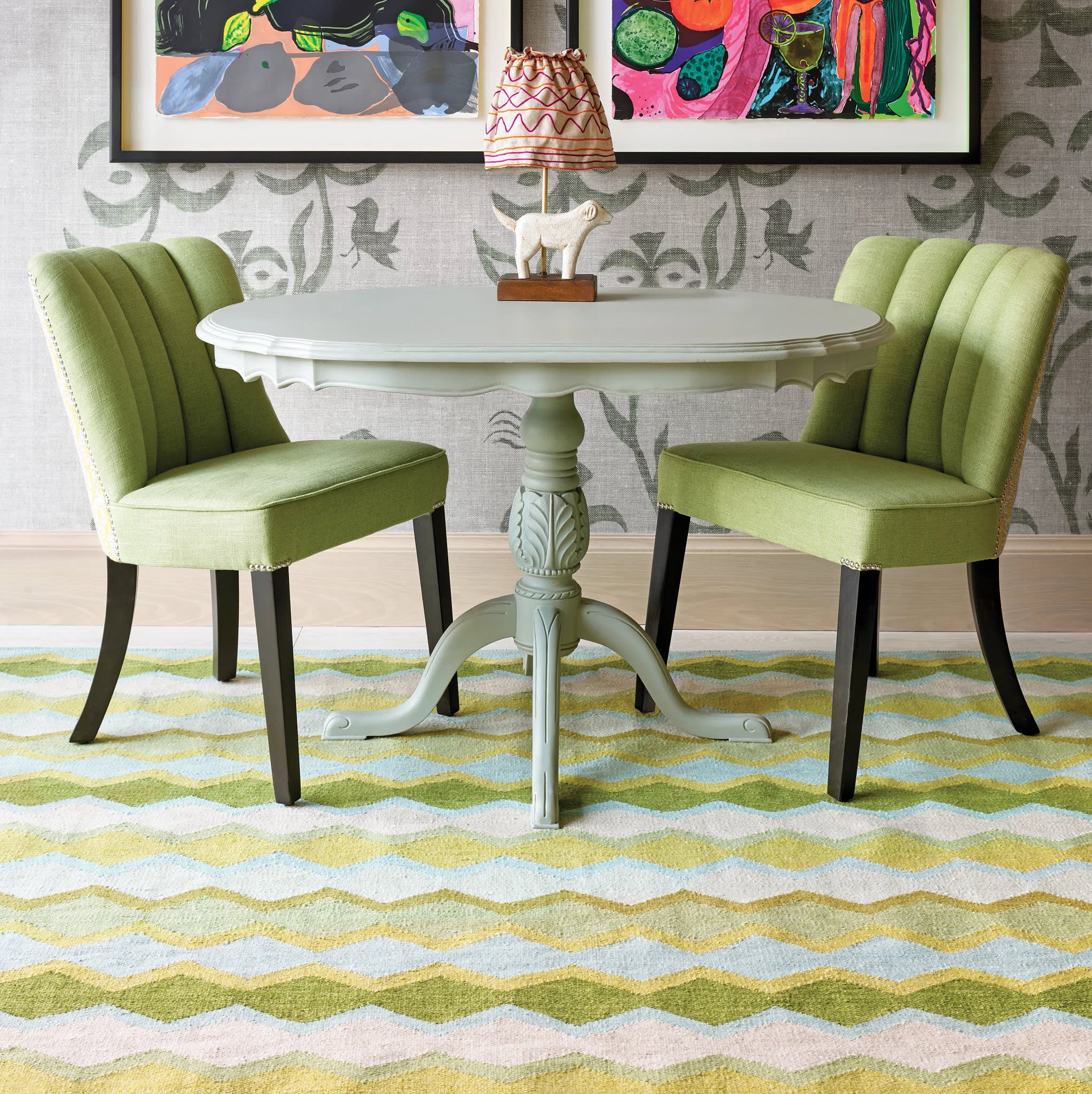 Safety Net Handwoven Indoor/Outdoor Rug | Green - Image 2