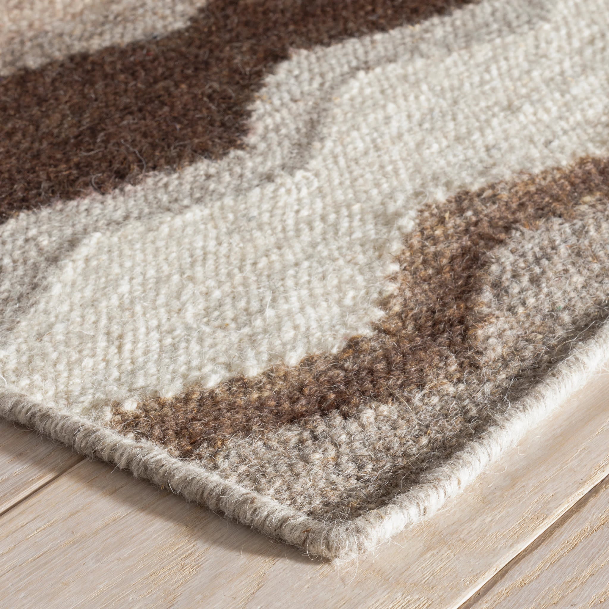 Safety Net Handwoven Wool Rug | Neutral - Image 5