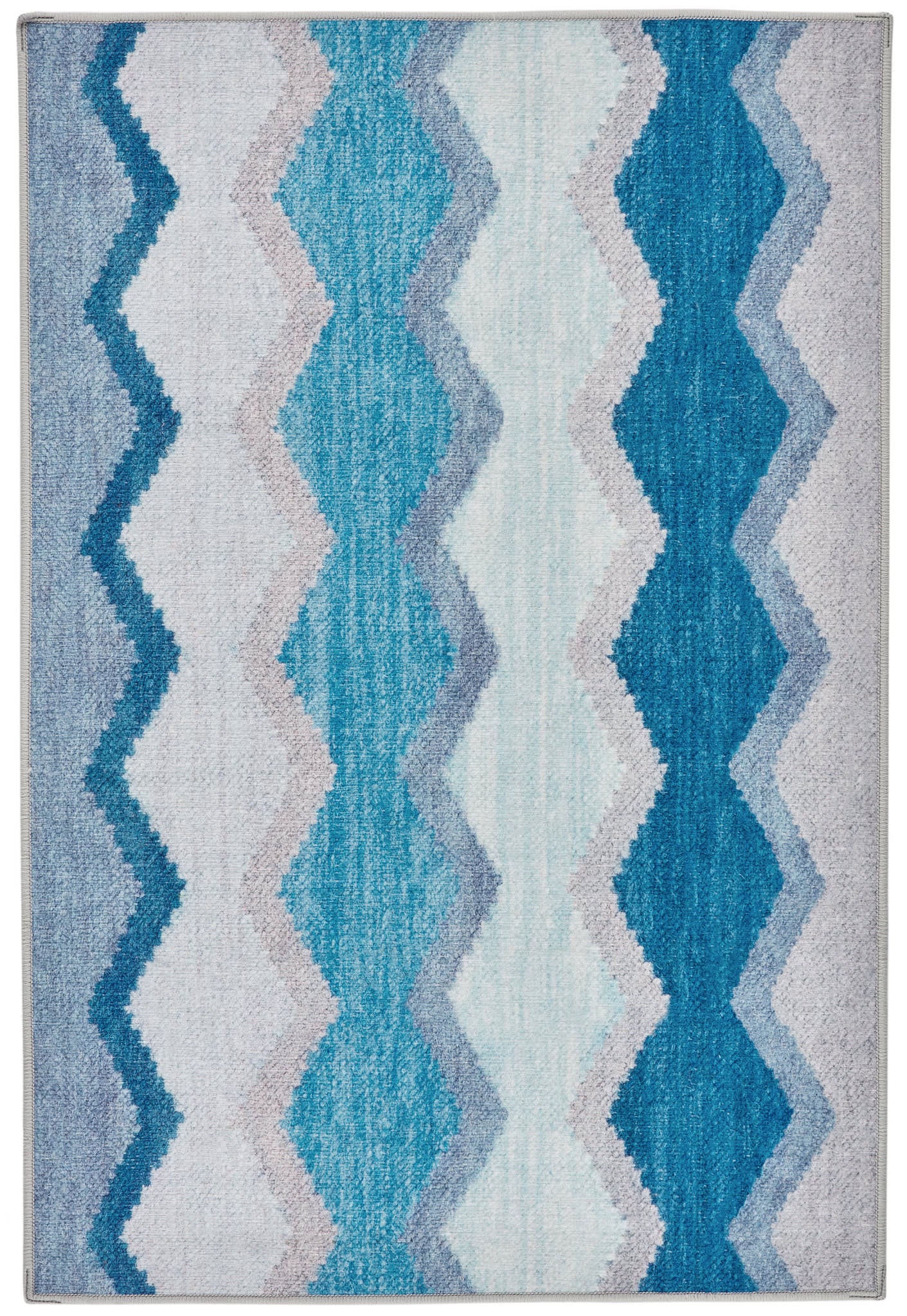 Safety Net Machine Washable Rug | Blue