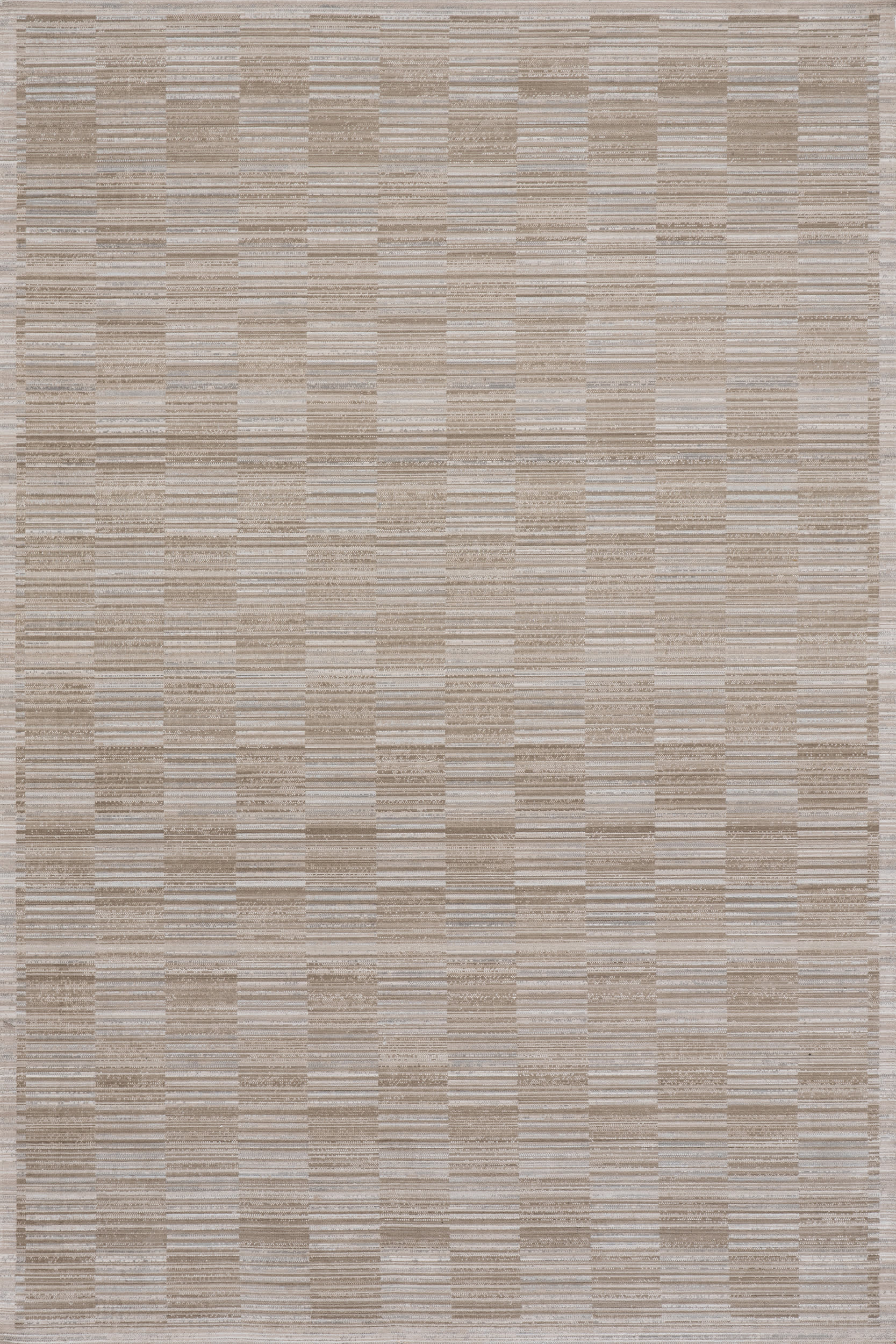 Sahari Modern Woven Striped Indoor/Outdoor Washable Rug | Brown