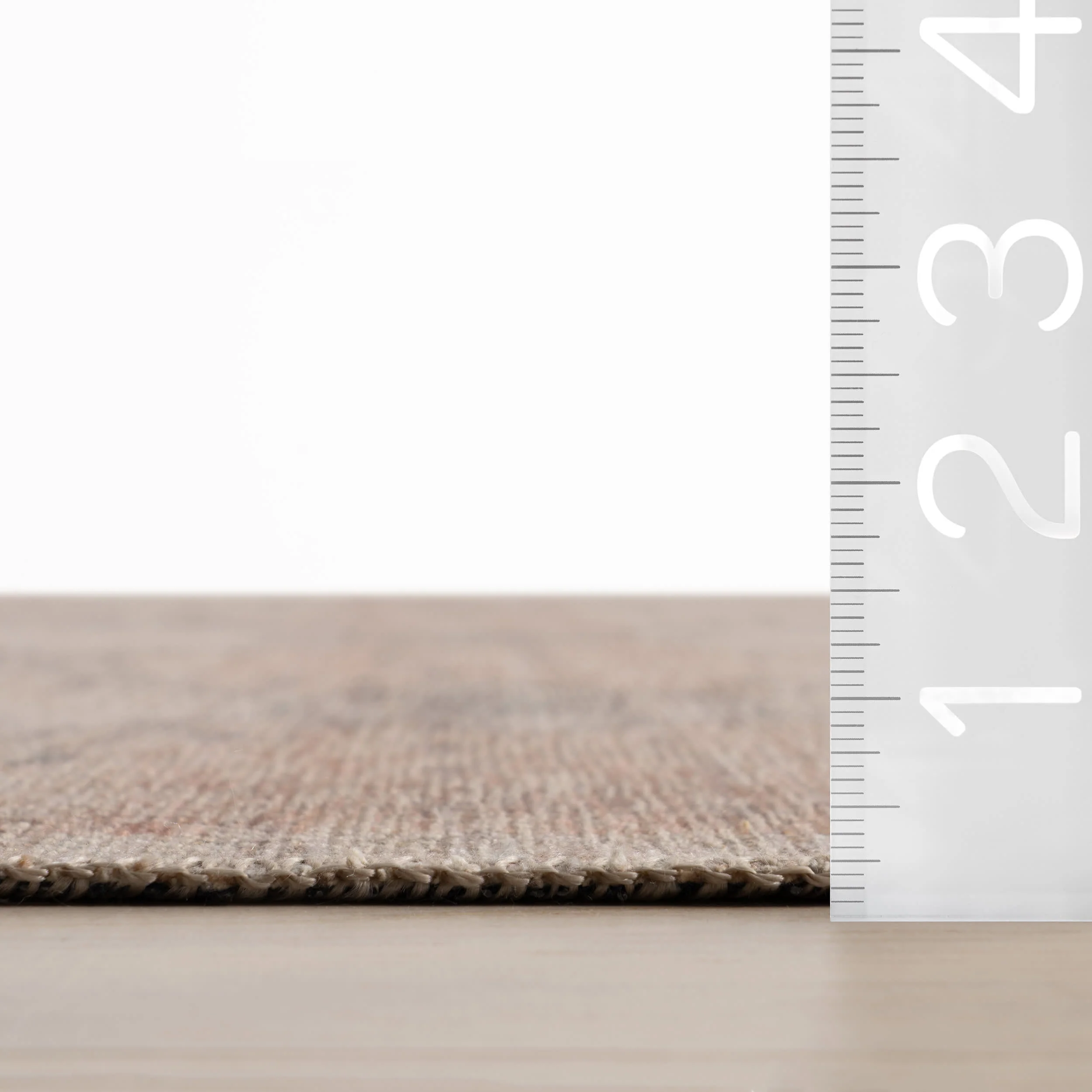 Sahi Traditional Diamond Washable Rug | Peach - Image 6