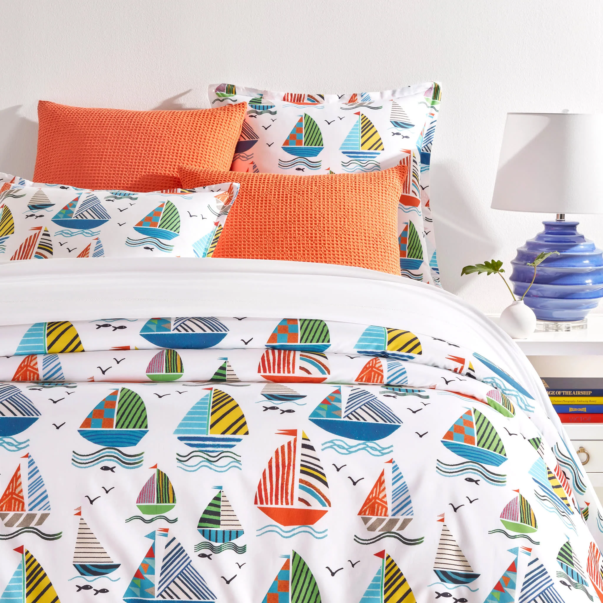 Sailboats Duvet Cover | Multi
