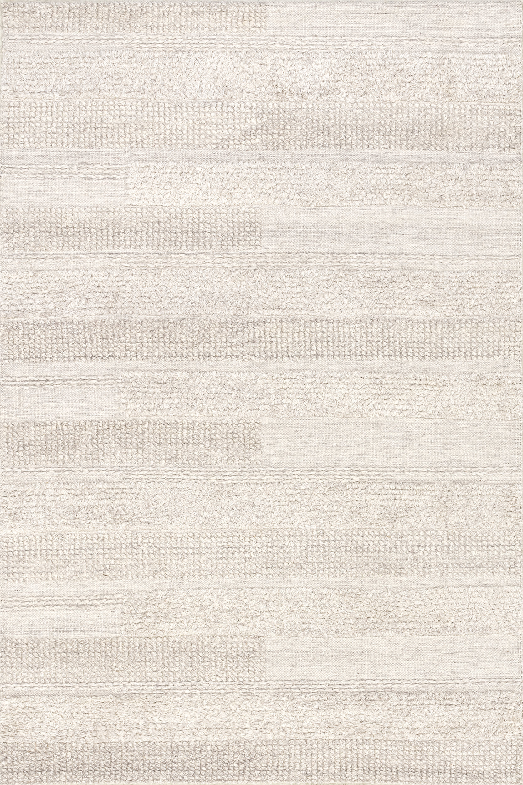 Samba Textured Cotton-Blend Rug | Cream