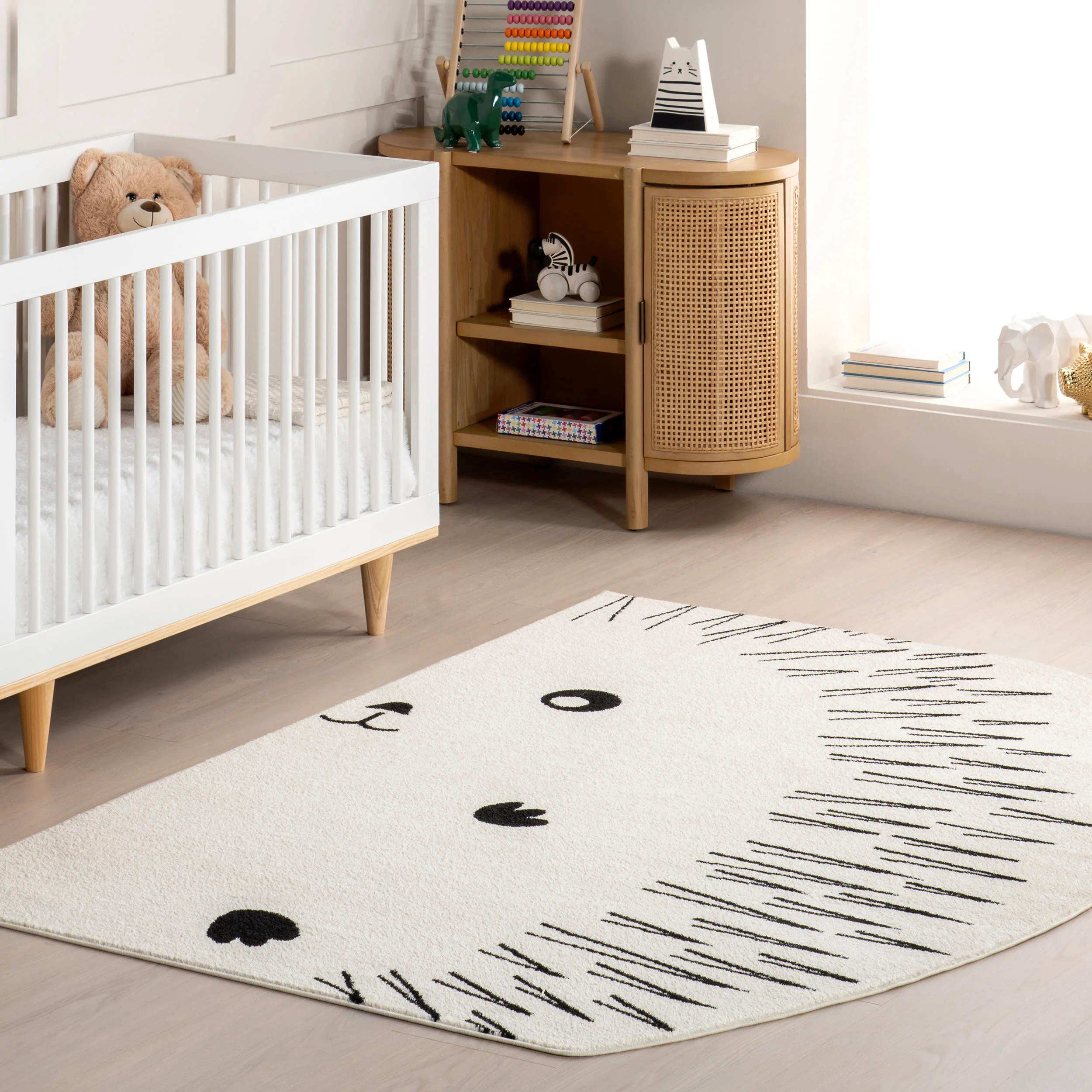 Sami Kids Hedgehog Rug | Off-White - Image 2