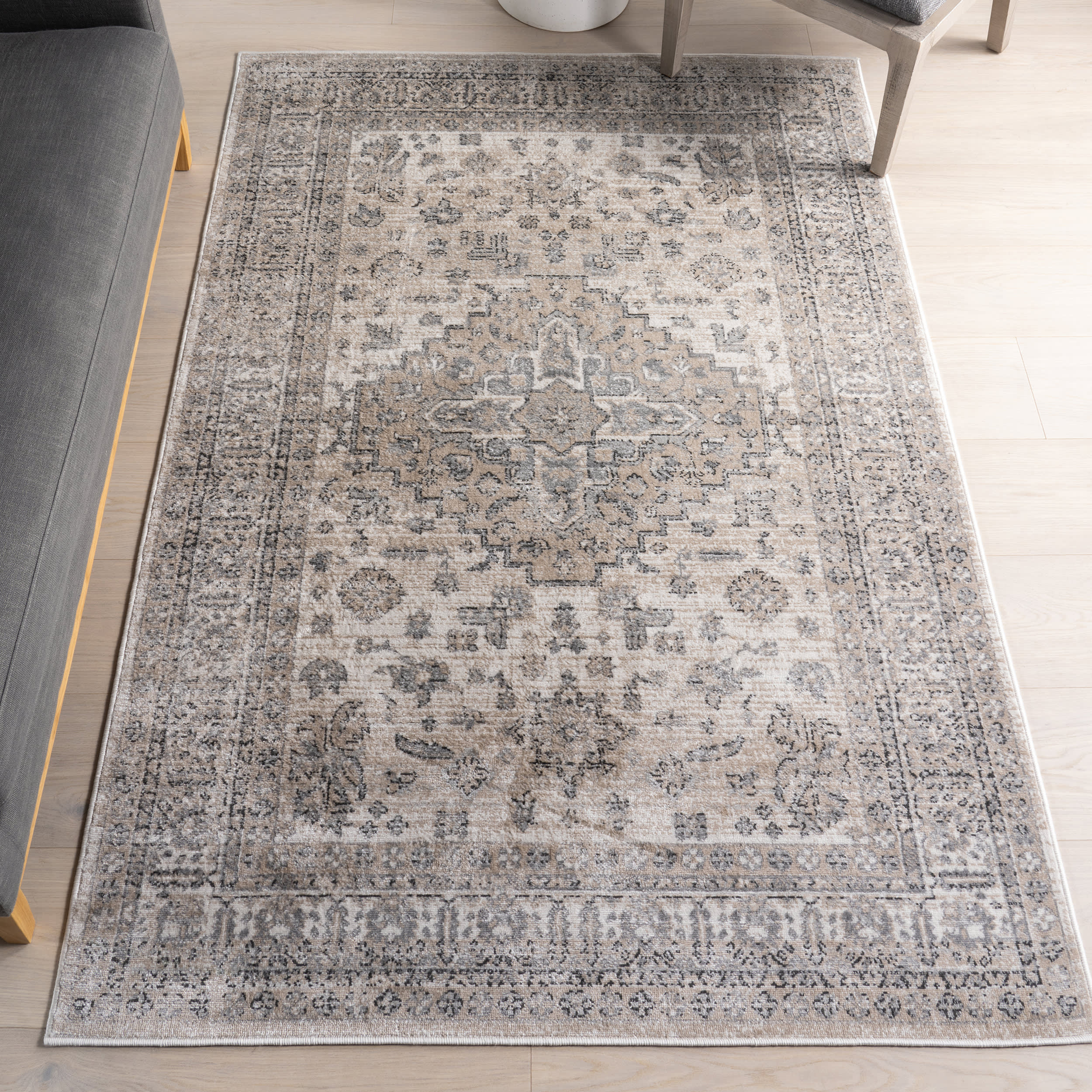 Samira Medallion Rug | Beige - Image 2