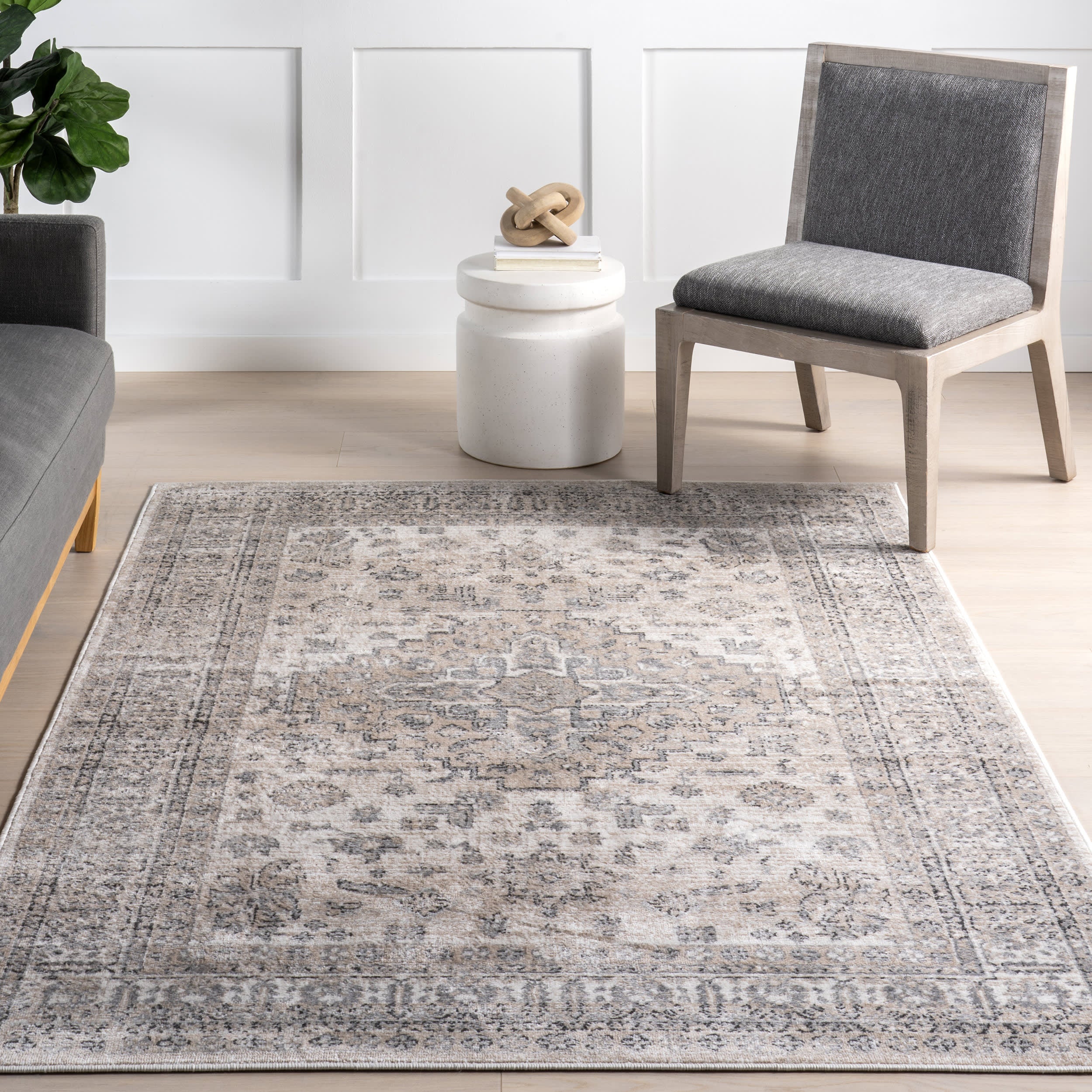Samira Medallion Rug | Beige - Image 5