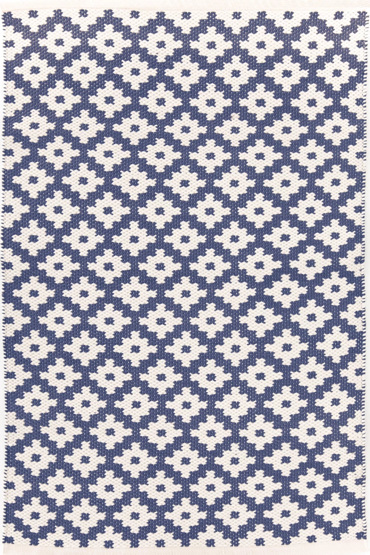 Samode Handwoven Indoor/Outdoor Rug | Denim/Ivory
