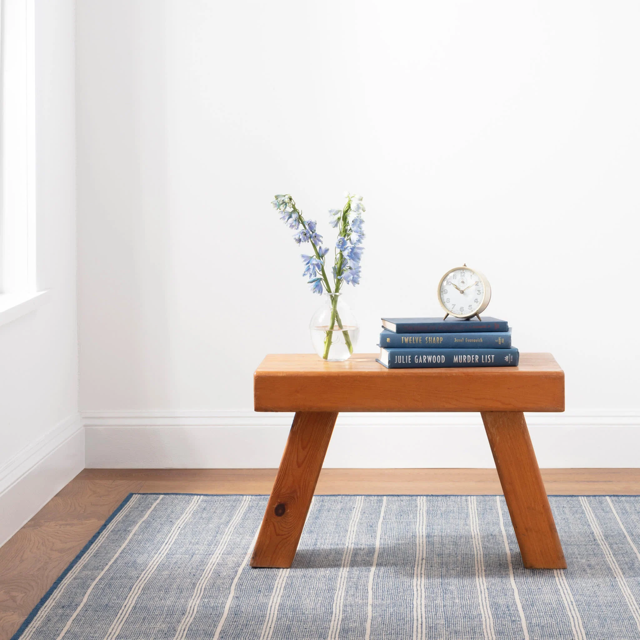 Samson Handwoven Indoor/Outdoor Rug by Bunny Williams | Navy - Image 2