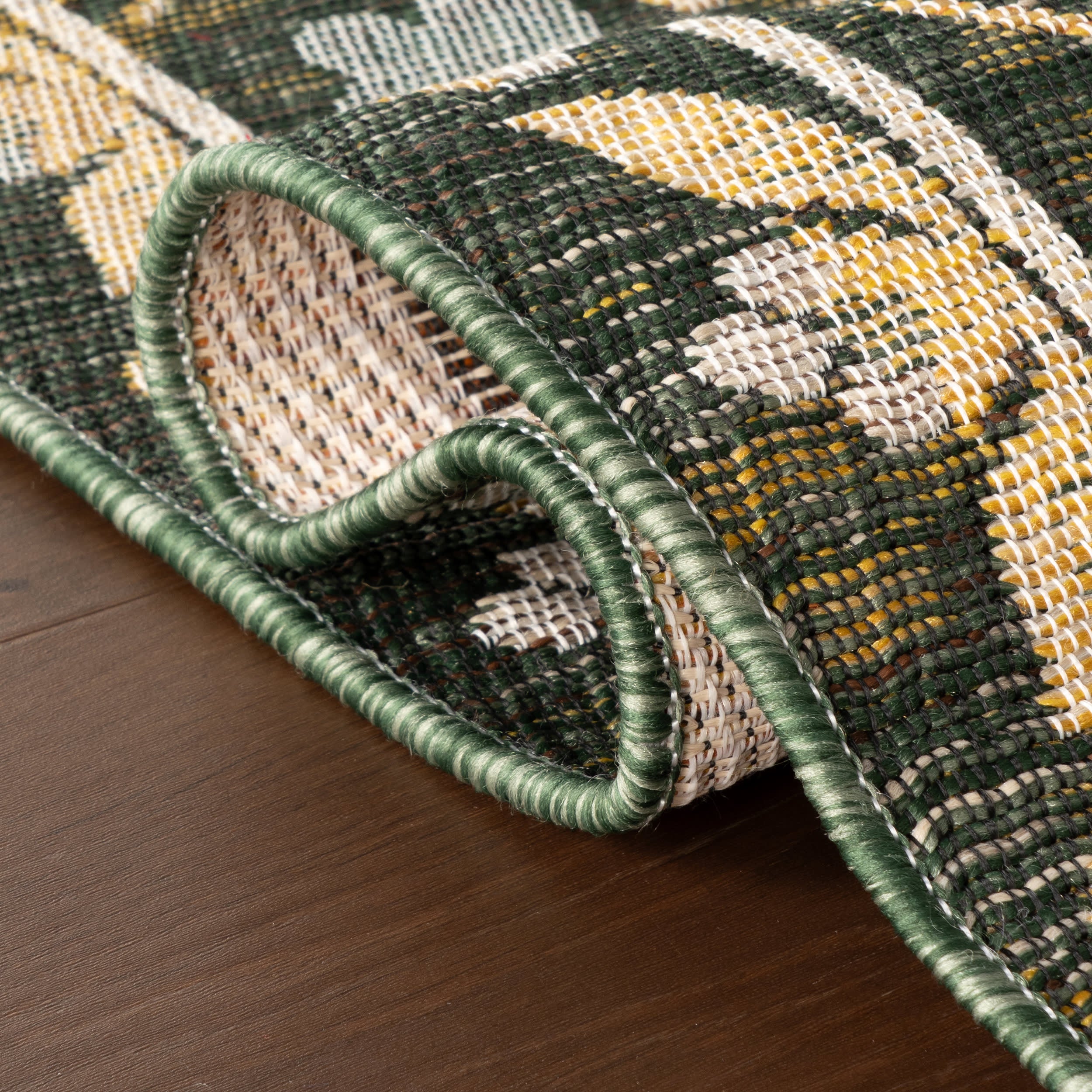 Sanaya Transitional Floral Indoor/Outdoor Rug | Green - Image 10