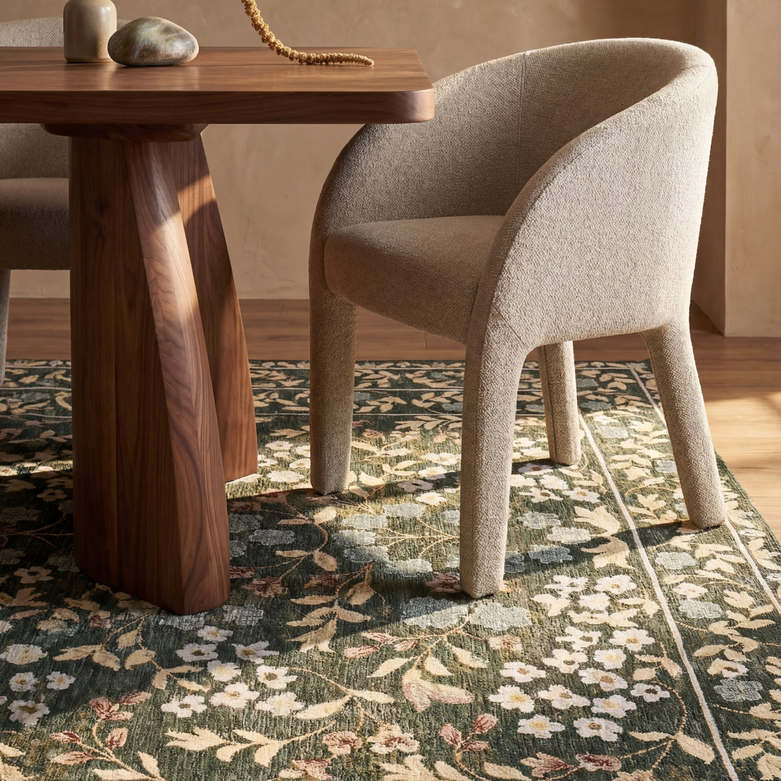 Sanaya Transitional Floral Indoor/Outdoor Rug | Green - Image 5