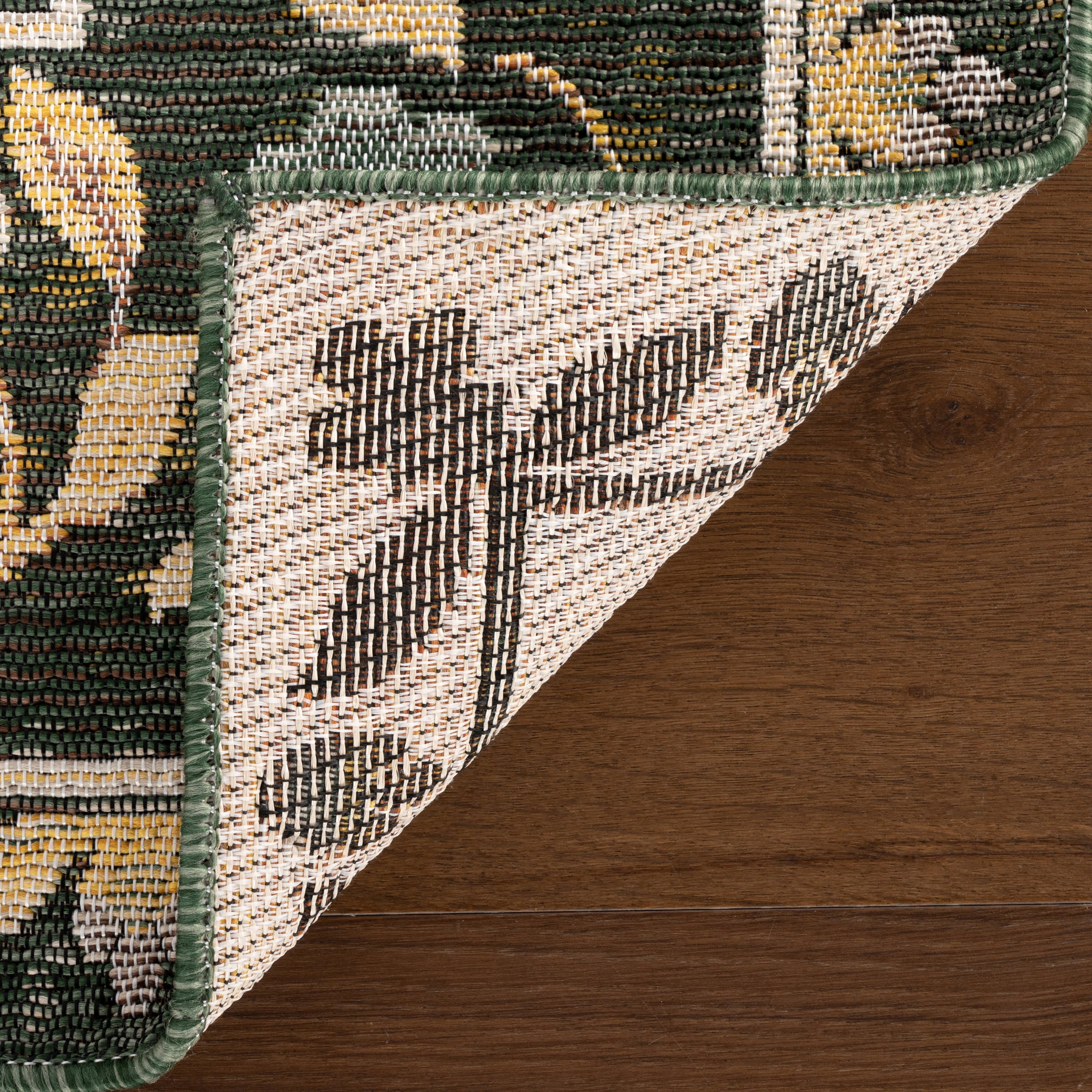 Sanaya Transitional Floral Indoor/Outdoor Rug | Green - Image 8