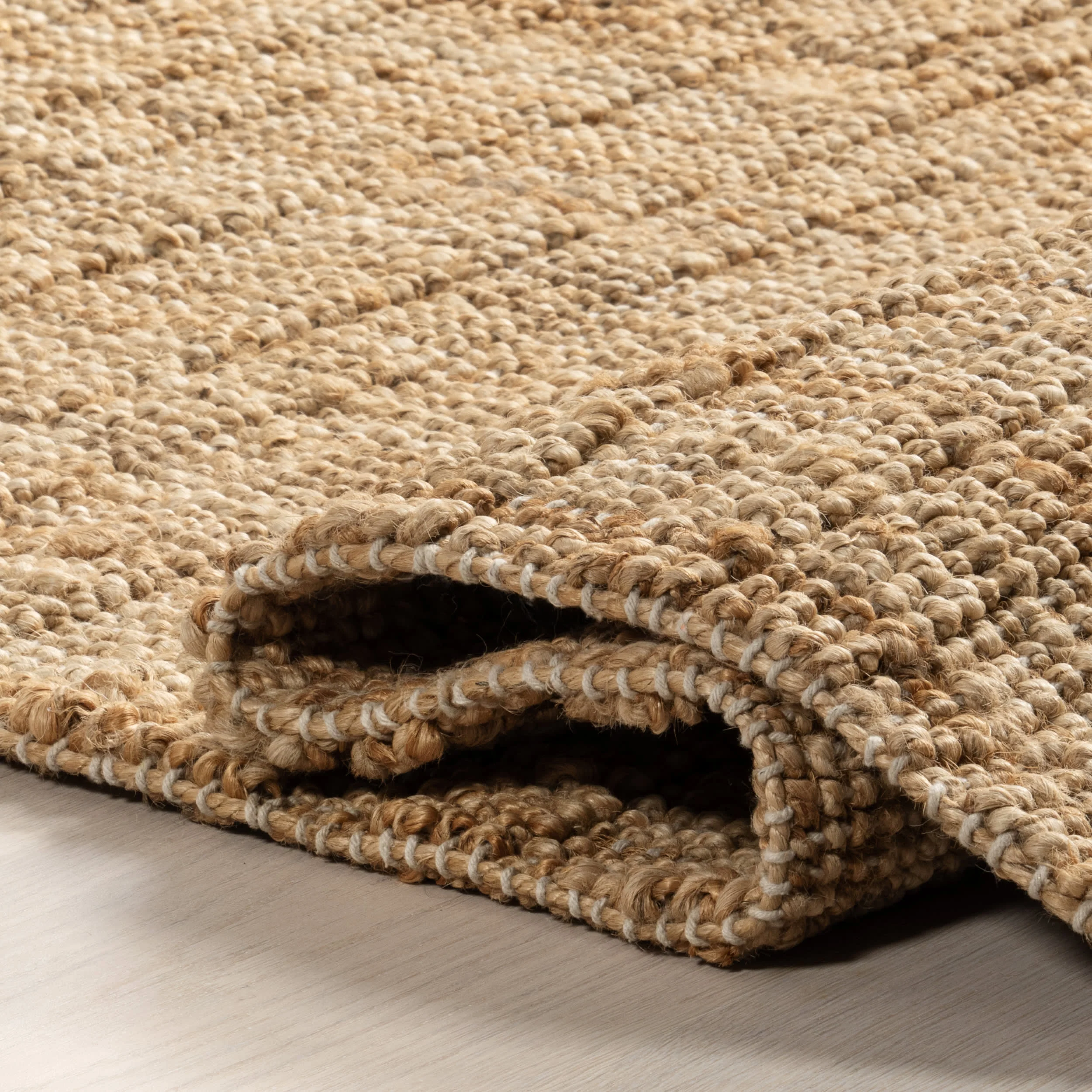 Sara Rustic Jute-Blend Rug | Natural - Image 8