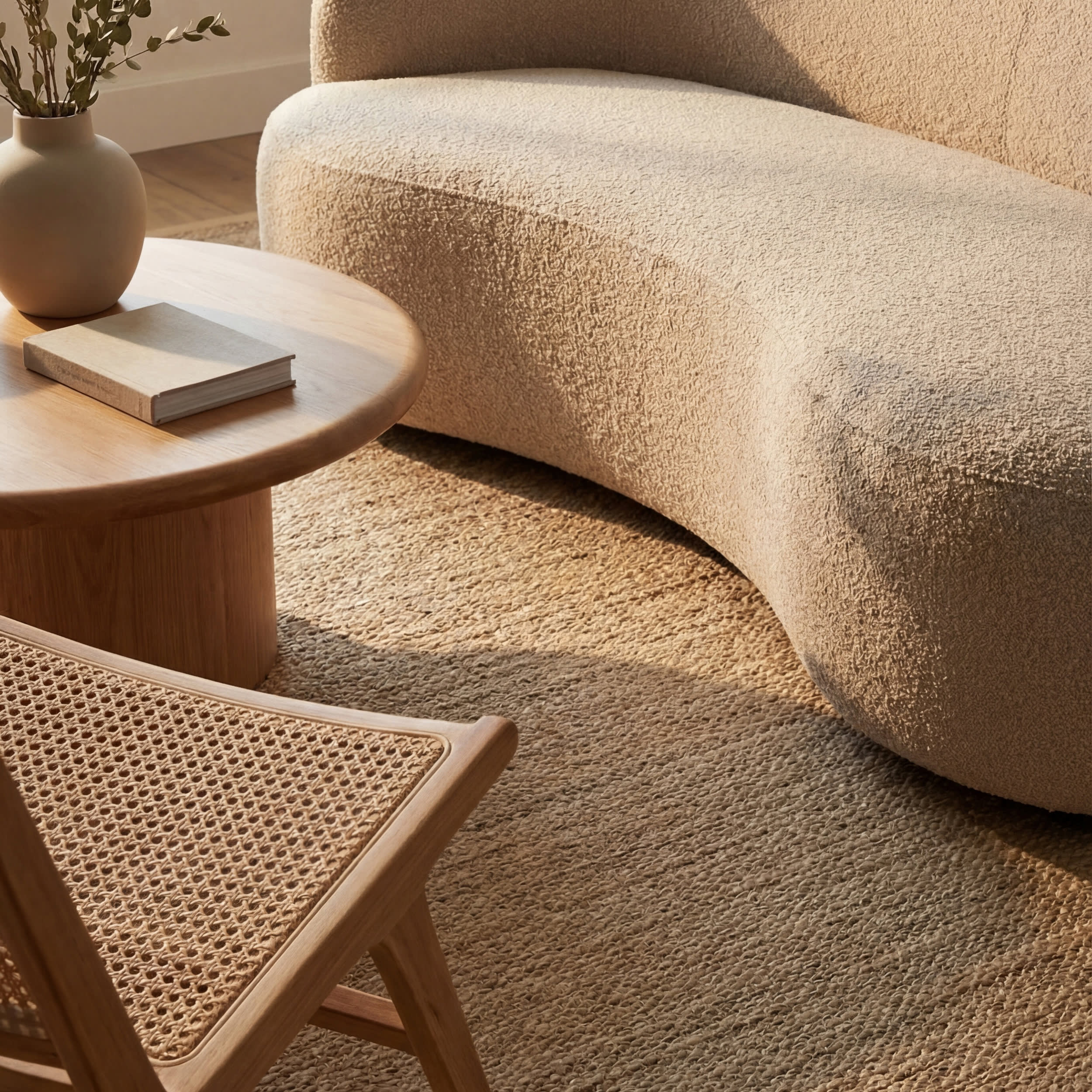 Seagrass with Border Rug | Beige - Image 5