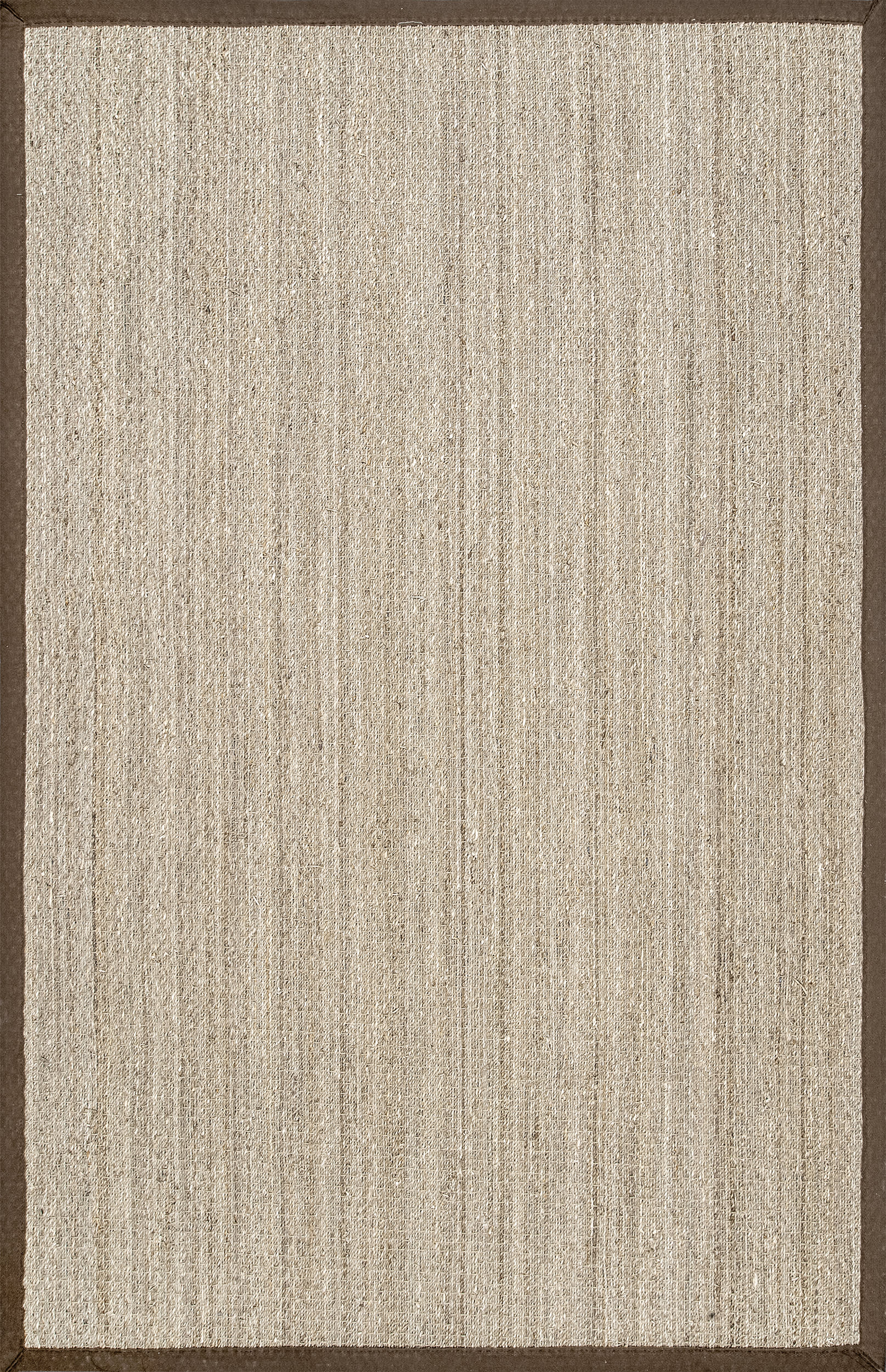Seagrass with Border Rug | Brown