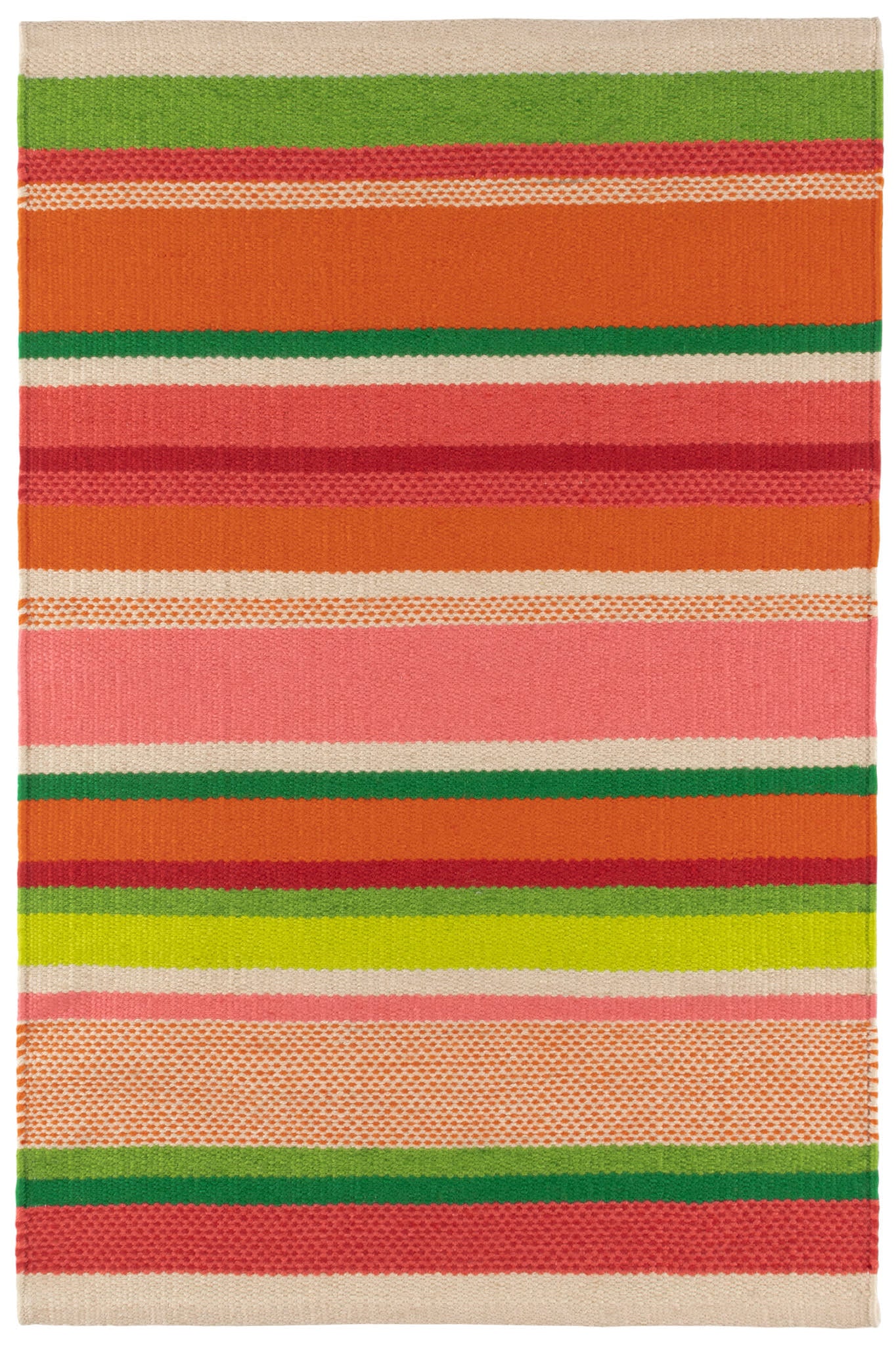 Seed Stitch Stripe Handwoven Indoor/Outdoor Rug | Spring