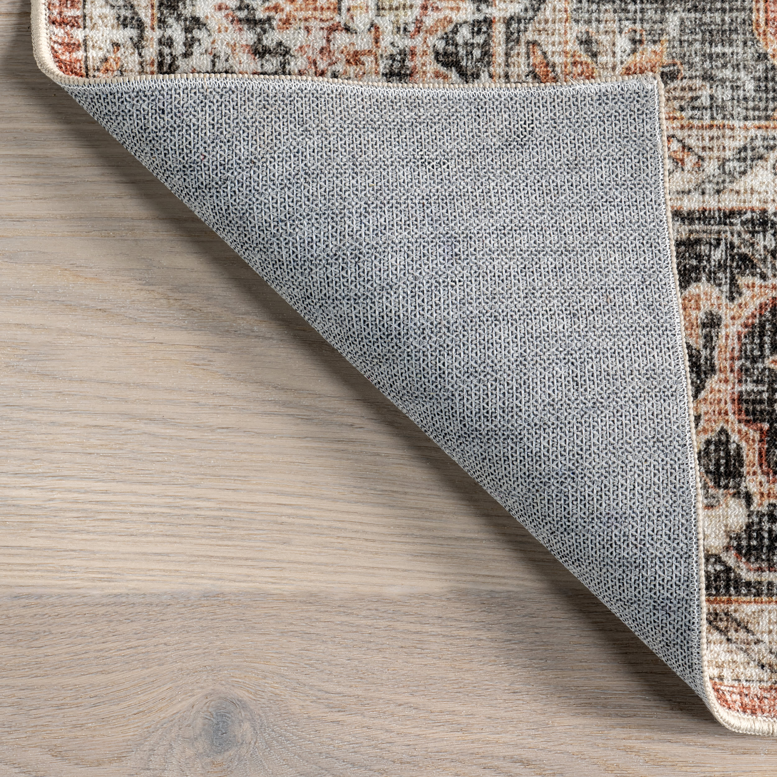 Seine Medallion Spill Proof Washable Rug | Rust - Image 6