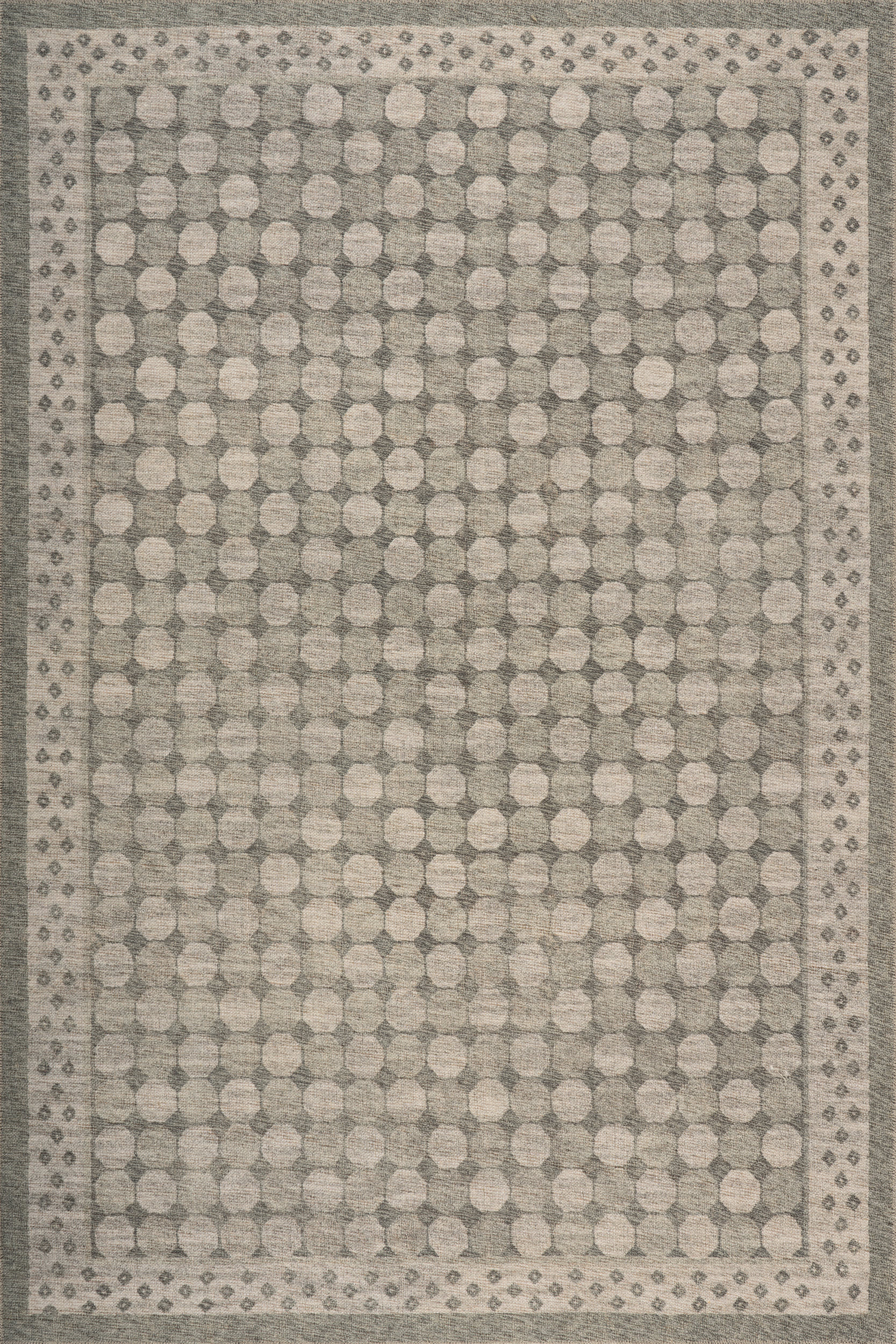 Selima Traditional Geometric Washable Rug | Green