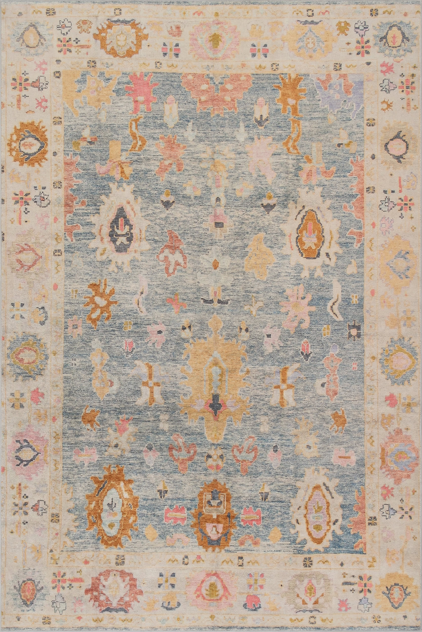 Selune Washable Rug | Light Blue