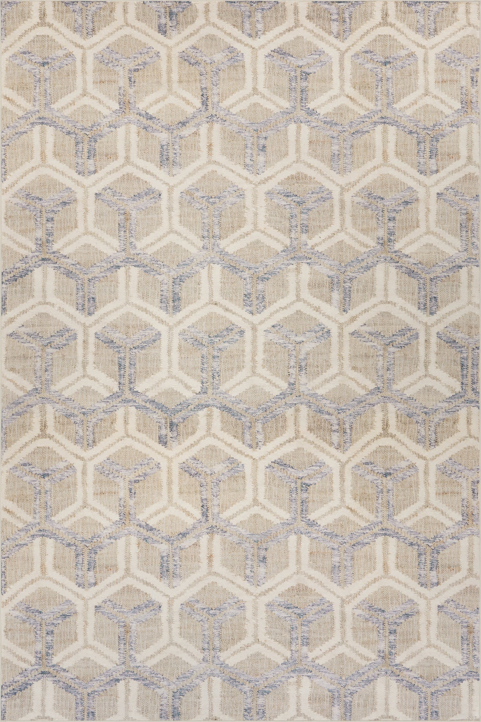 Senava Modern Geometric Washable Rug | Grey