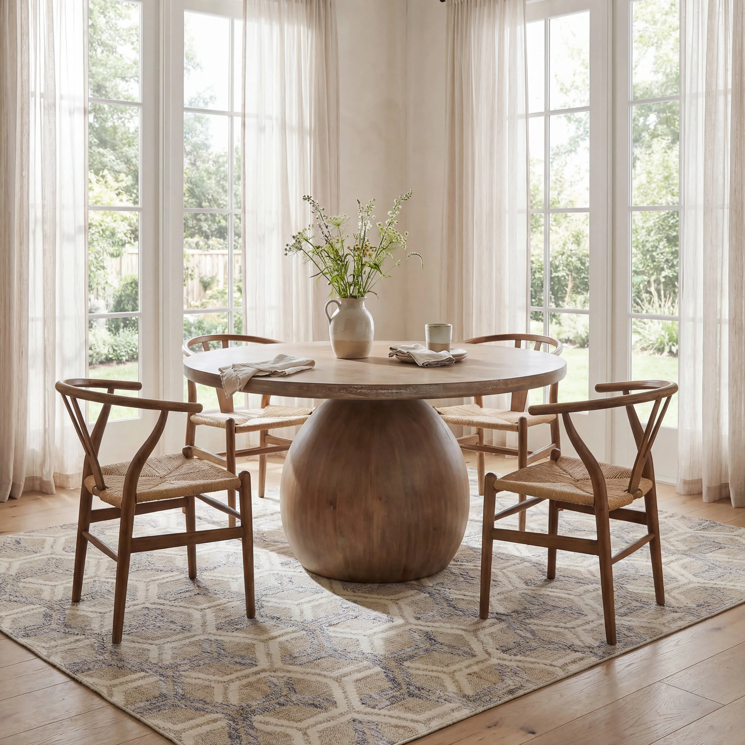 Senava Modern Geometric Washable Rug | Grey - Image 4