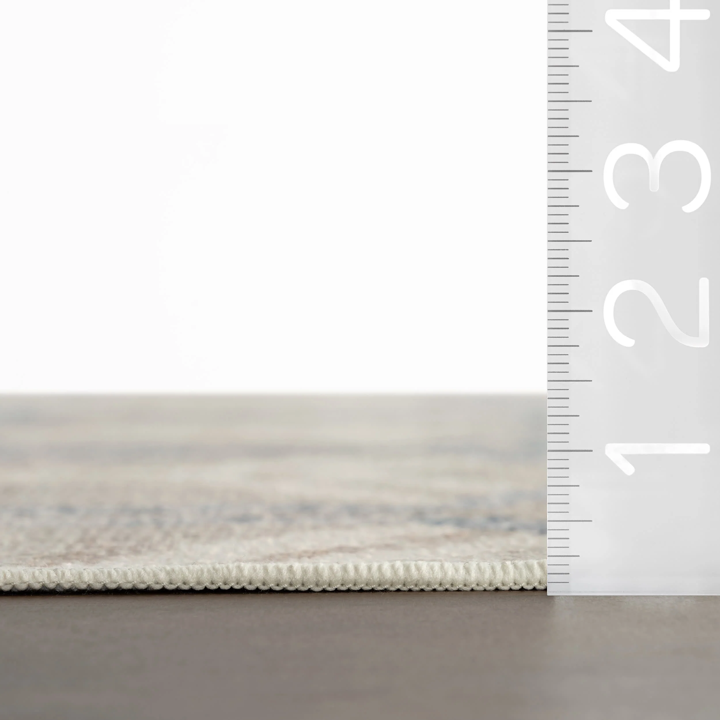 Senava Modern Geometric Washable Rug | Grey - Image 8