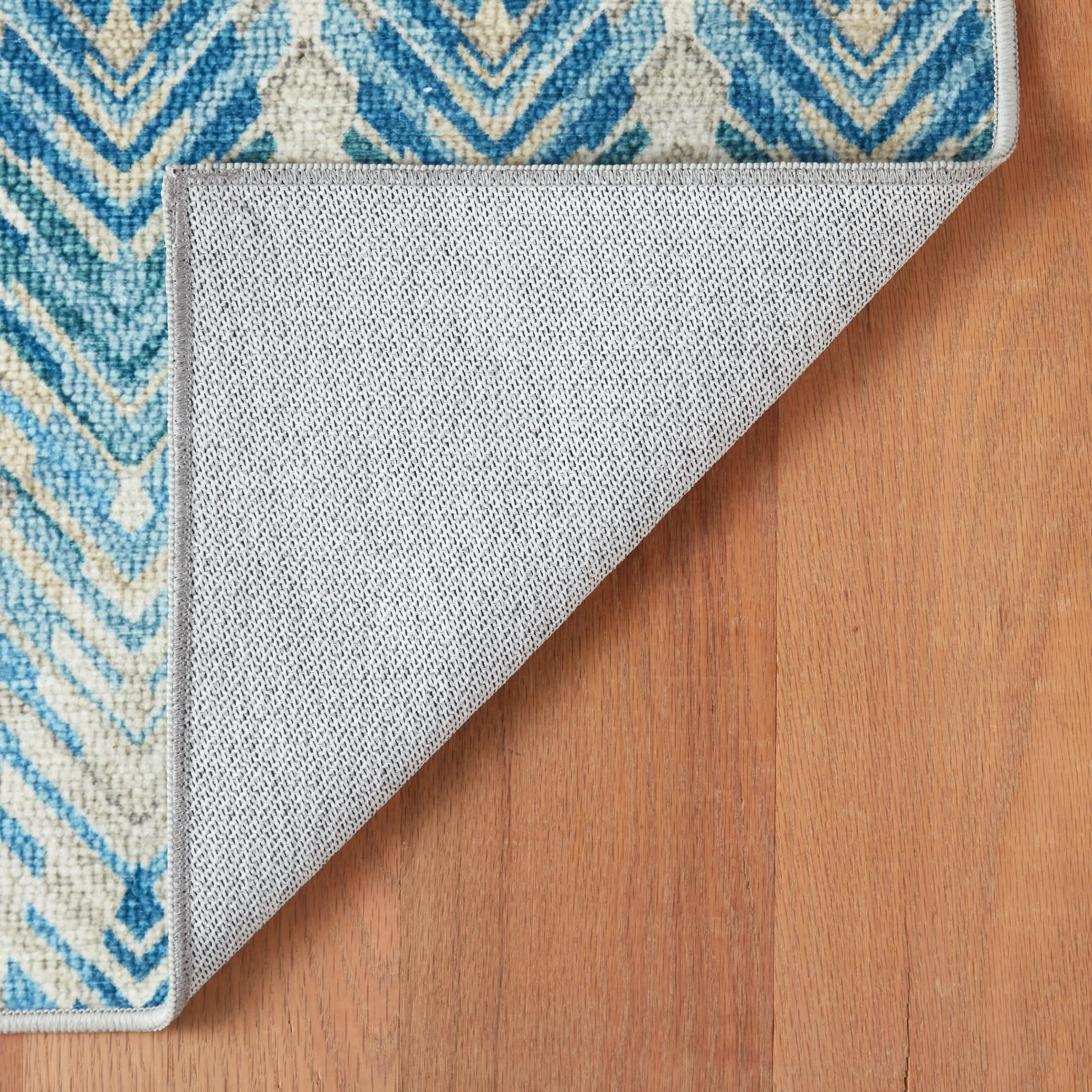 Seneca Machine Washable Rug | Blue - Image 5