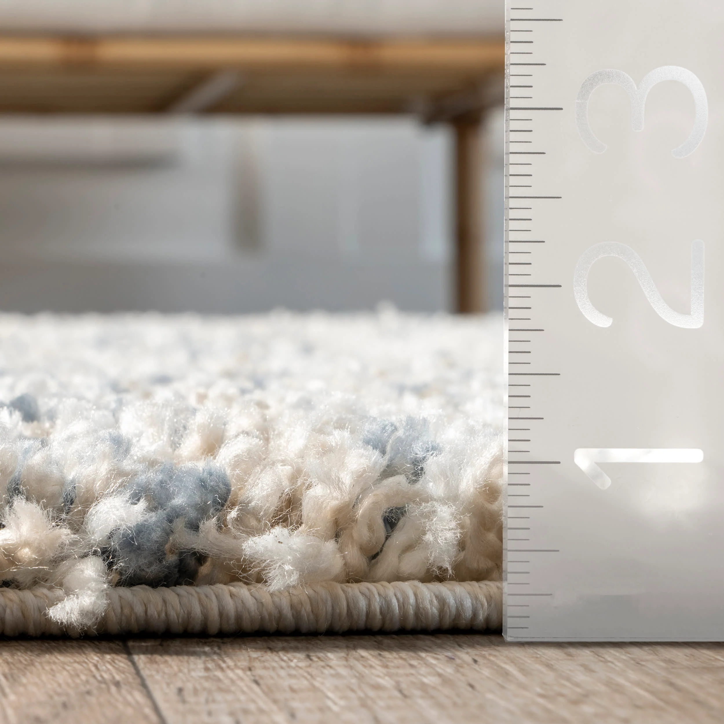 Shaded Shag With Tassels Rug | Beige - Image 5