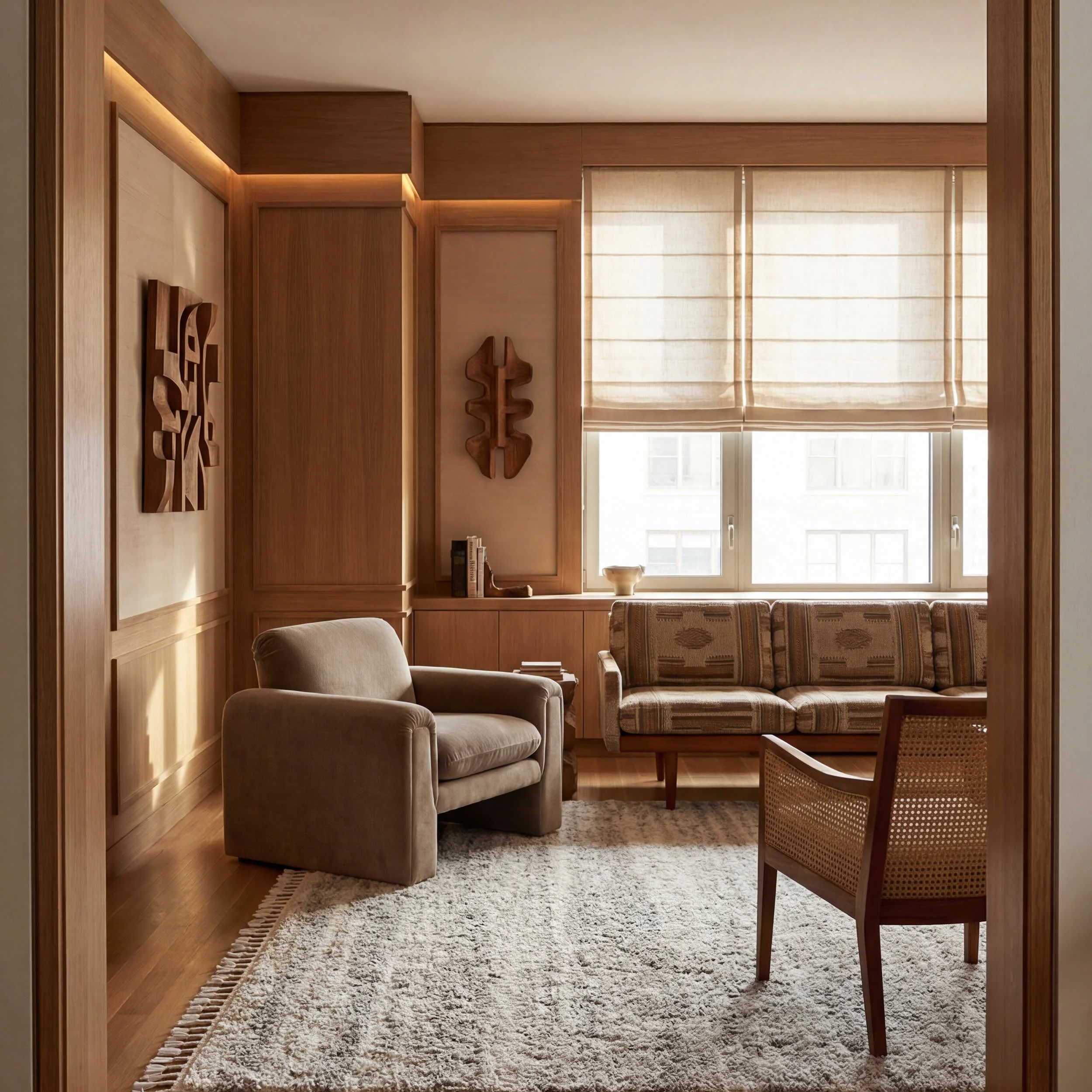 Shaded Shag With Tassels Rug | Ivory - Image 2