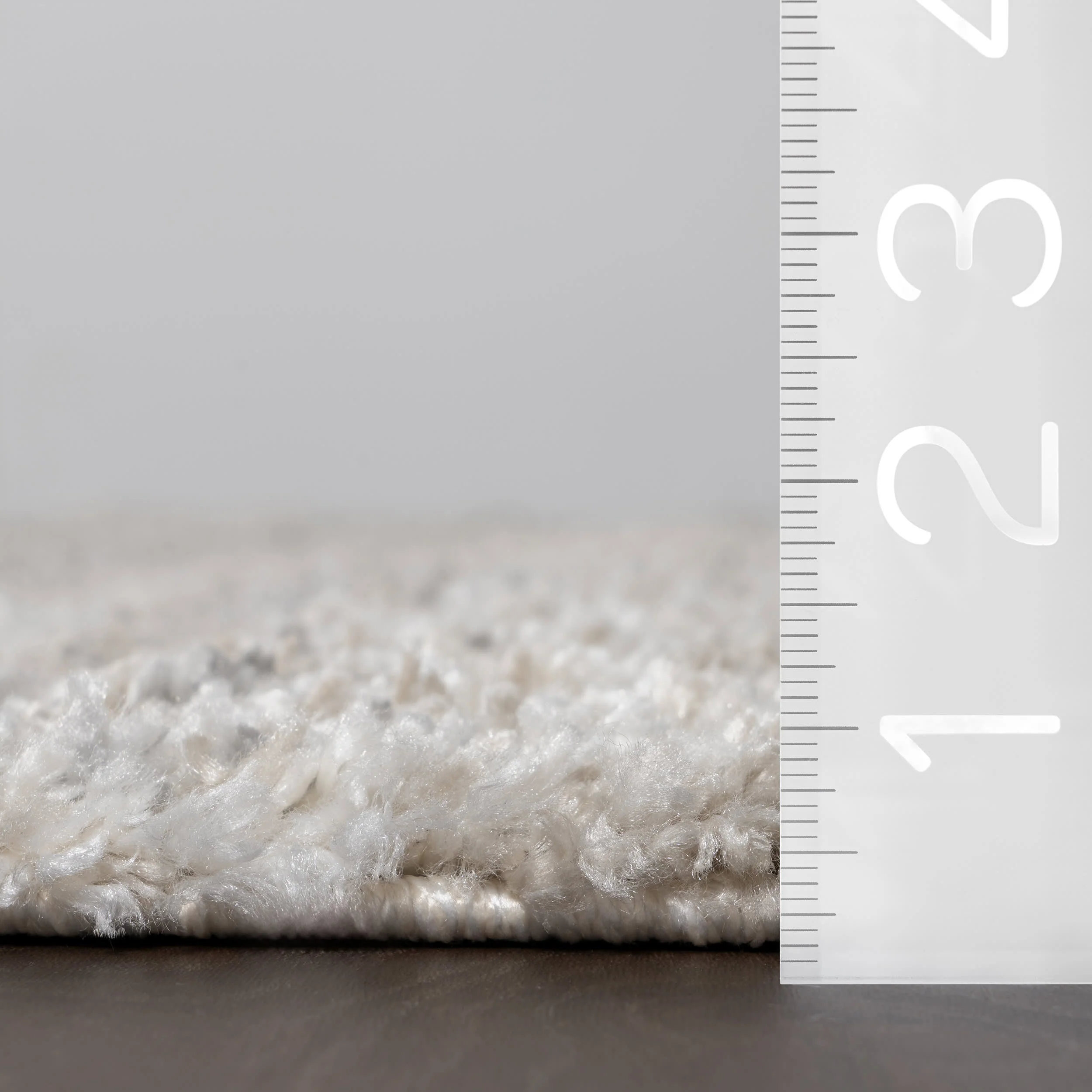 Shaded Shag With Tassels Rug | Ivory - Image 6