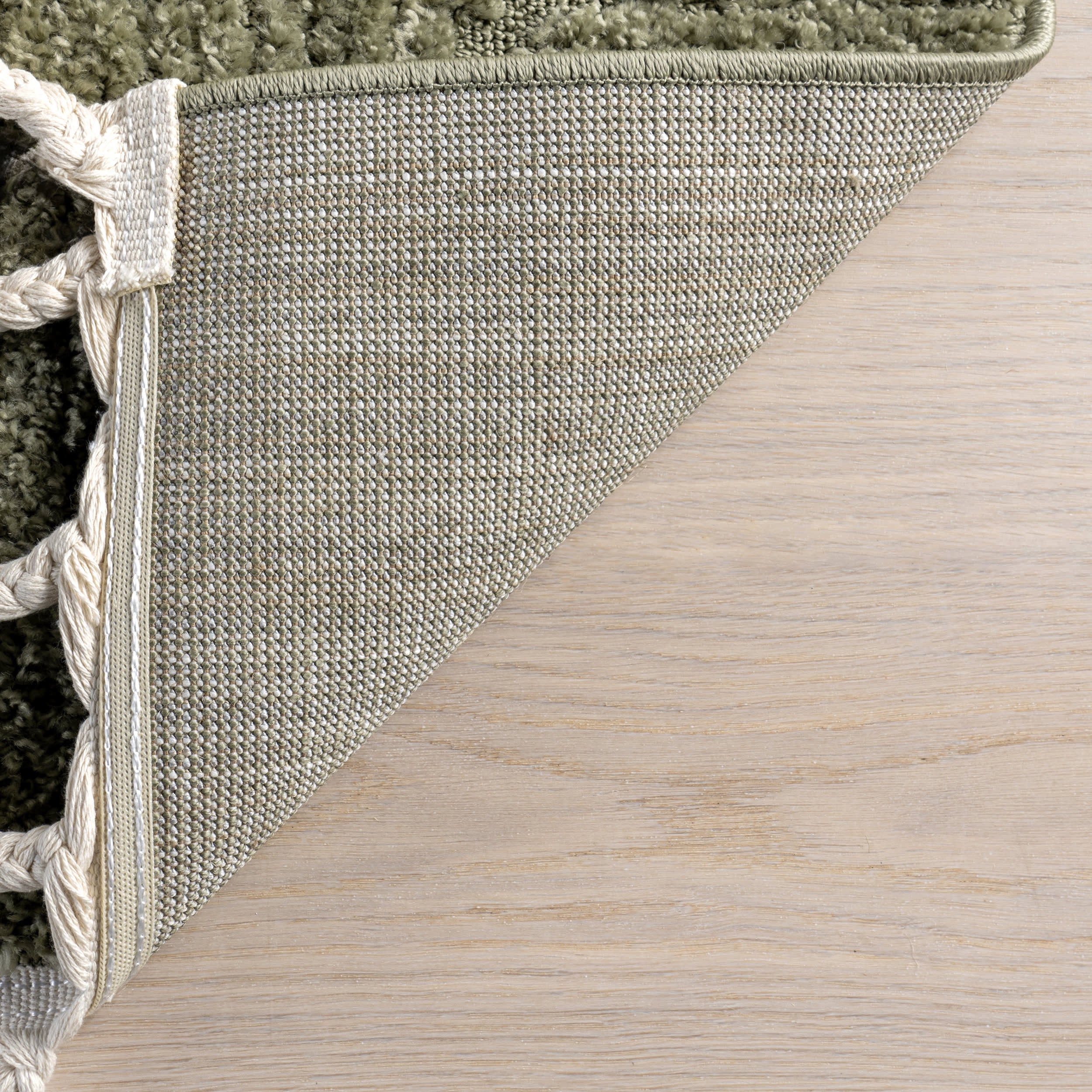 Shafali Tiled Trellis Rug | Green - Image 7