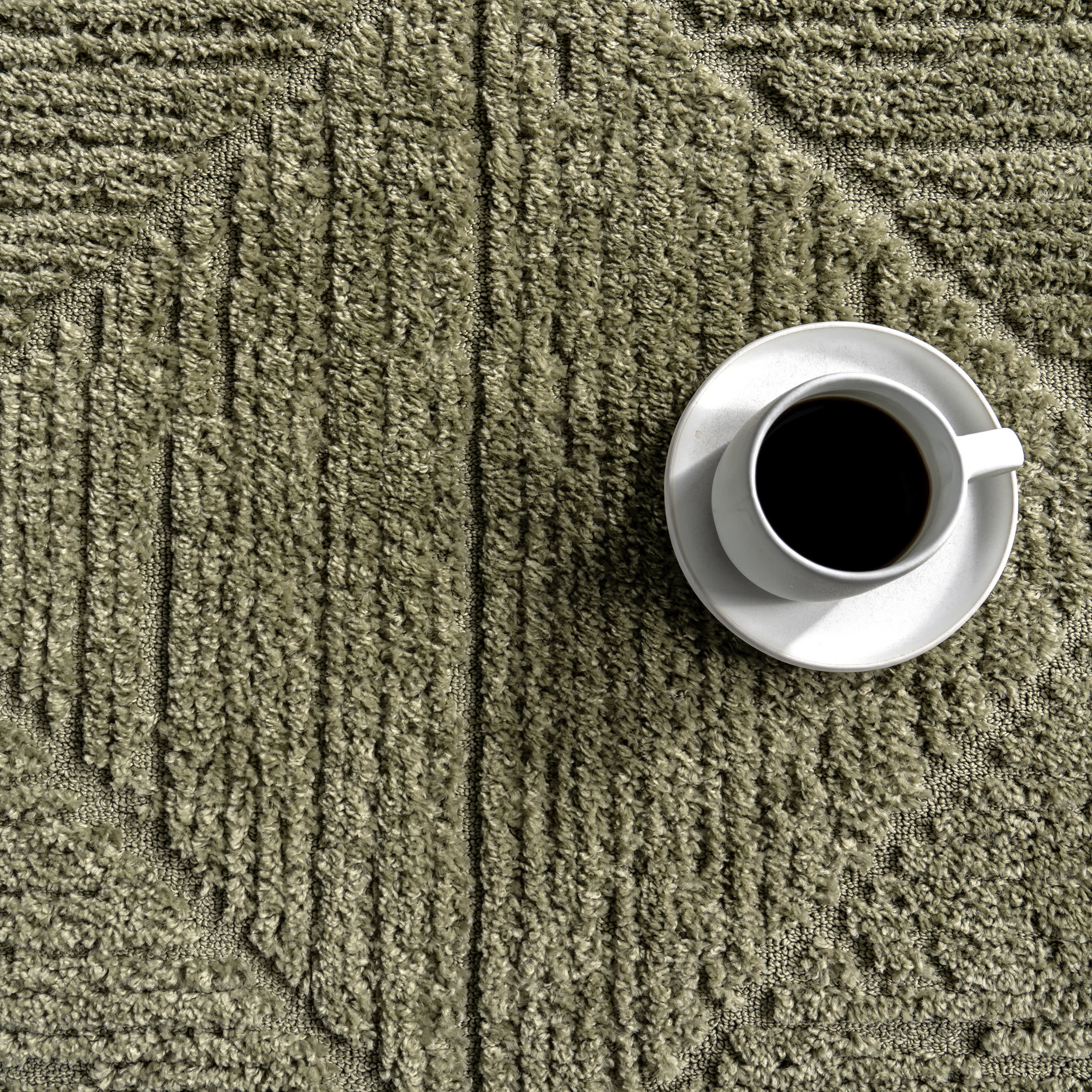 Shafali Tiled Trellis Rug | Green - Image 8