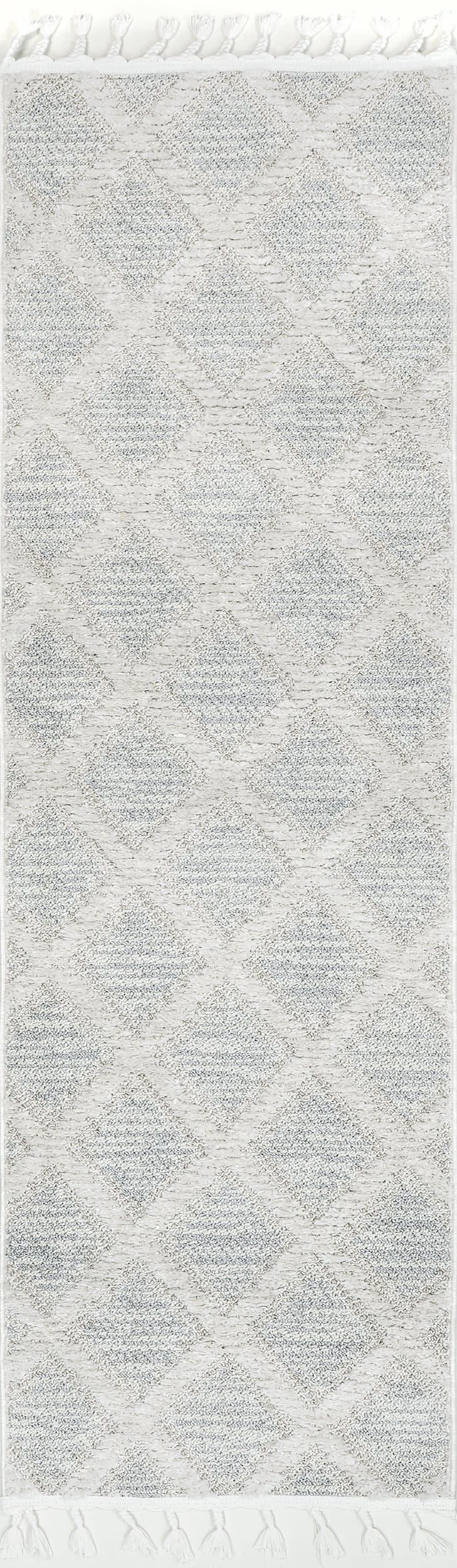 Shaggy Trellis Rug | Cream