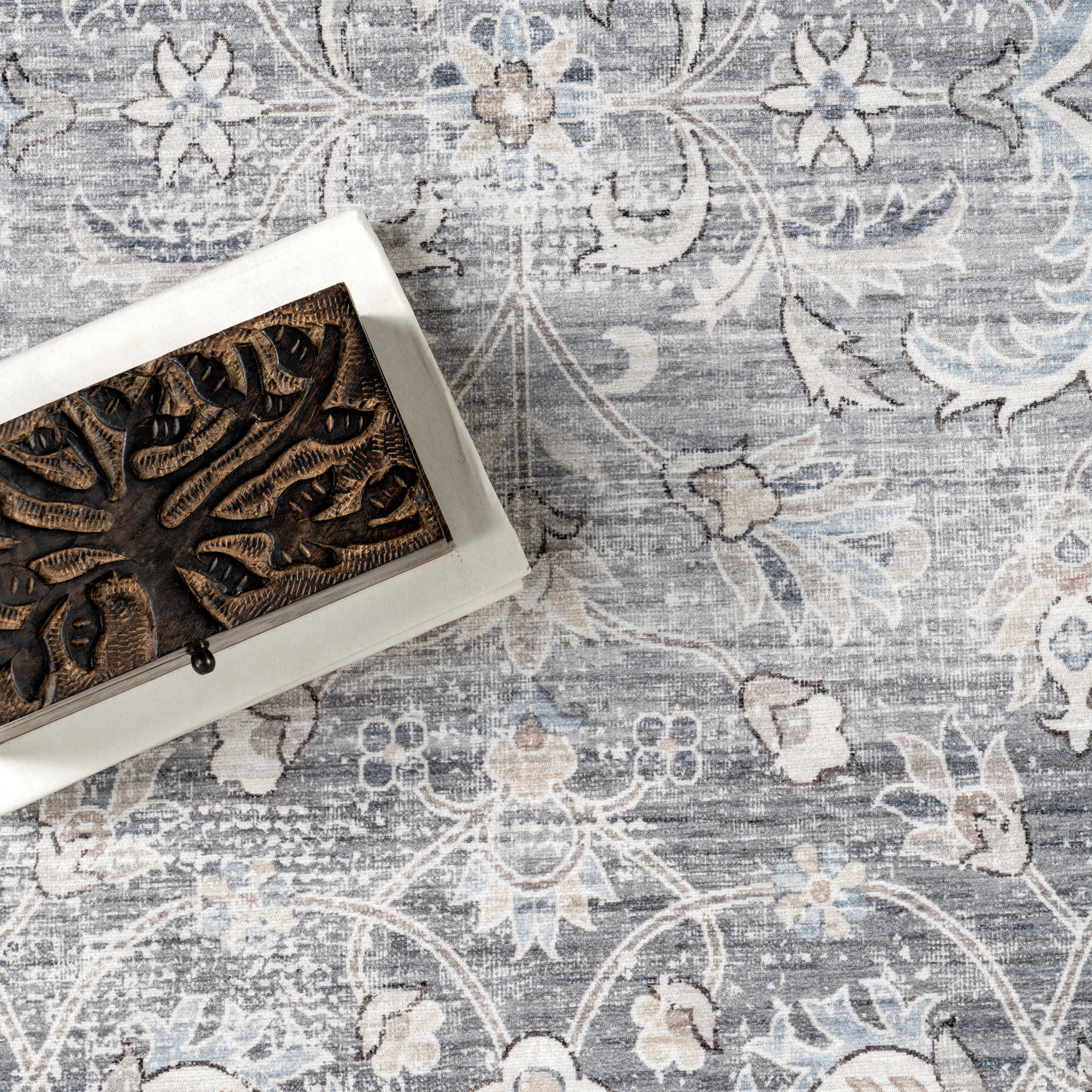 Shannon Spill Proof Washable Rug | Grey - Image 7