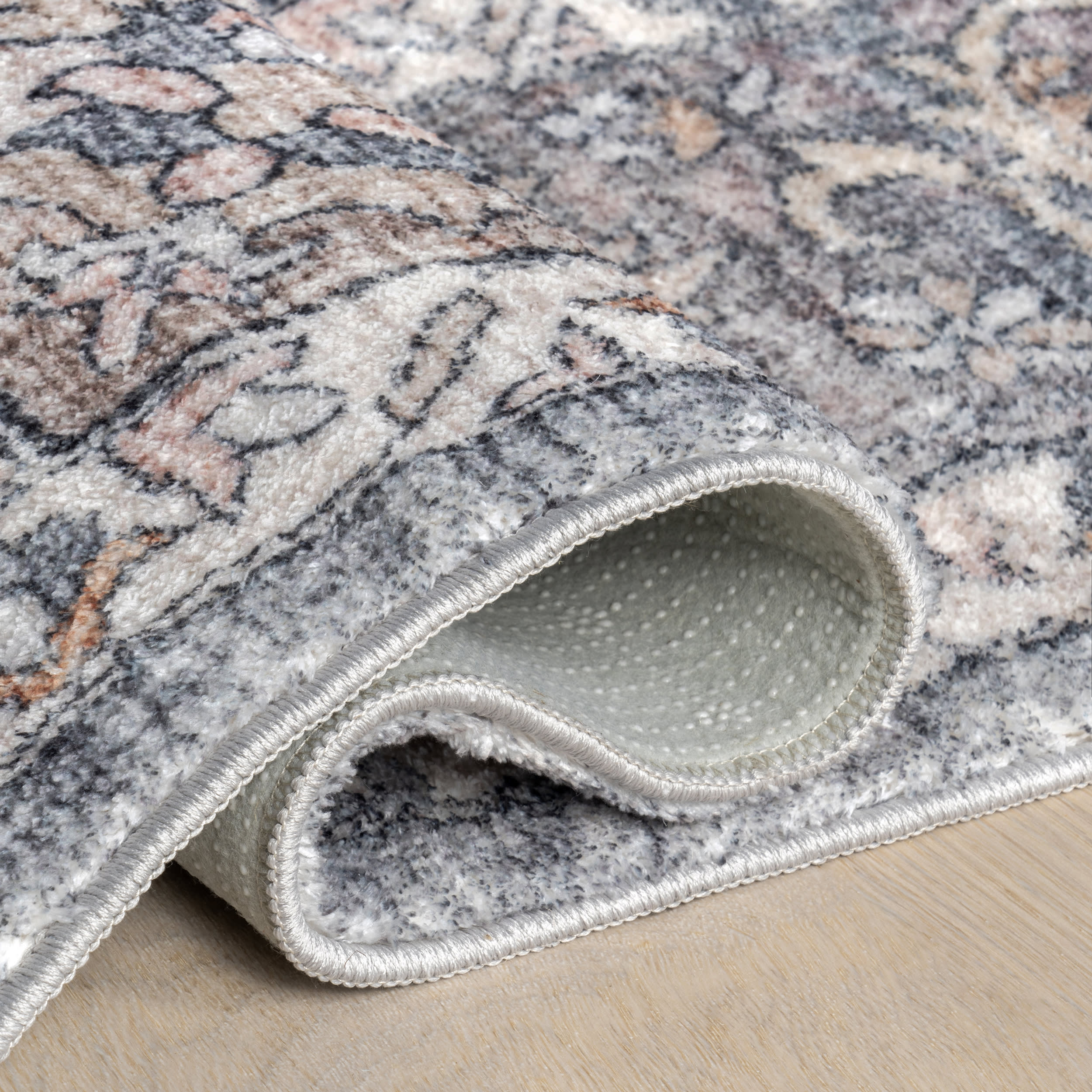 Shea Medallion Washable Rug | Brown - Image 9