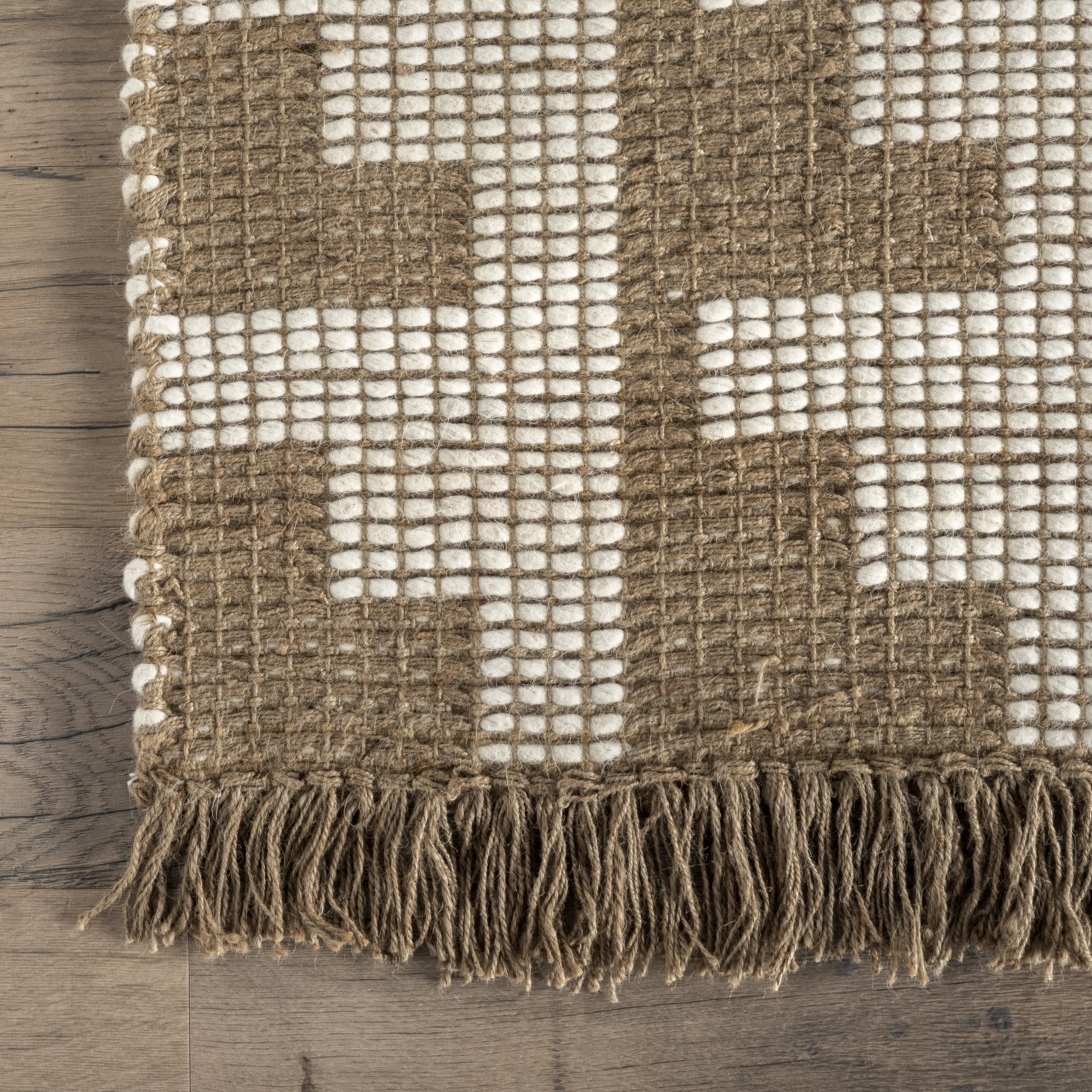 Sheena Geometric Jute Rug | Natural - Image 3