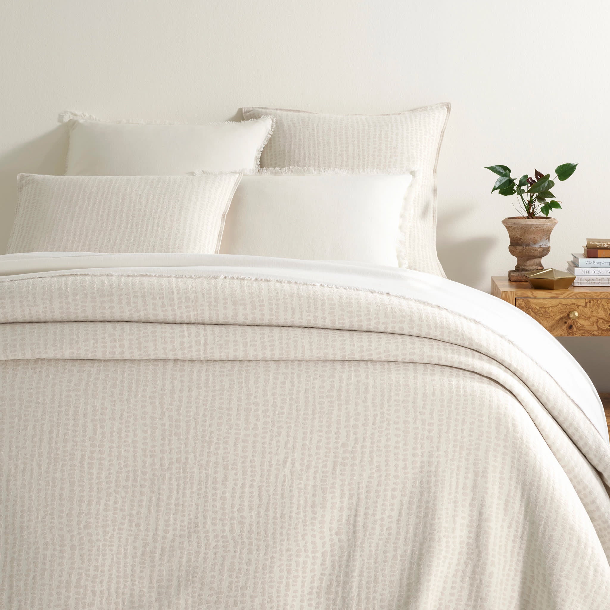 Shepherd Matelasse Coverlet | Pebble