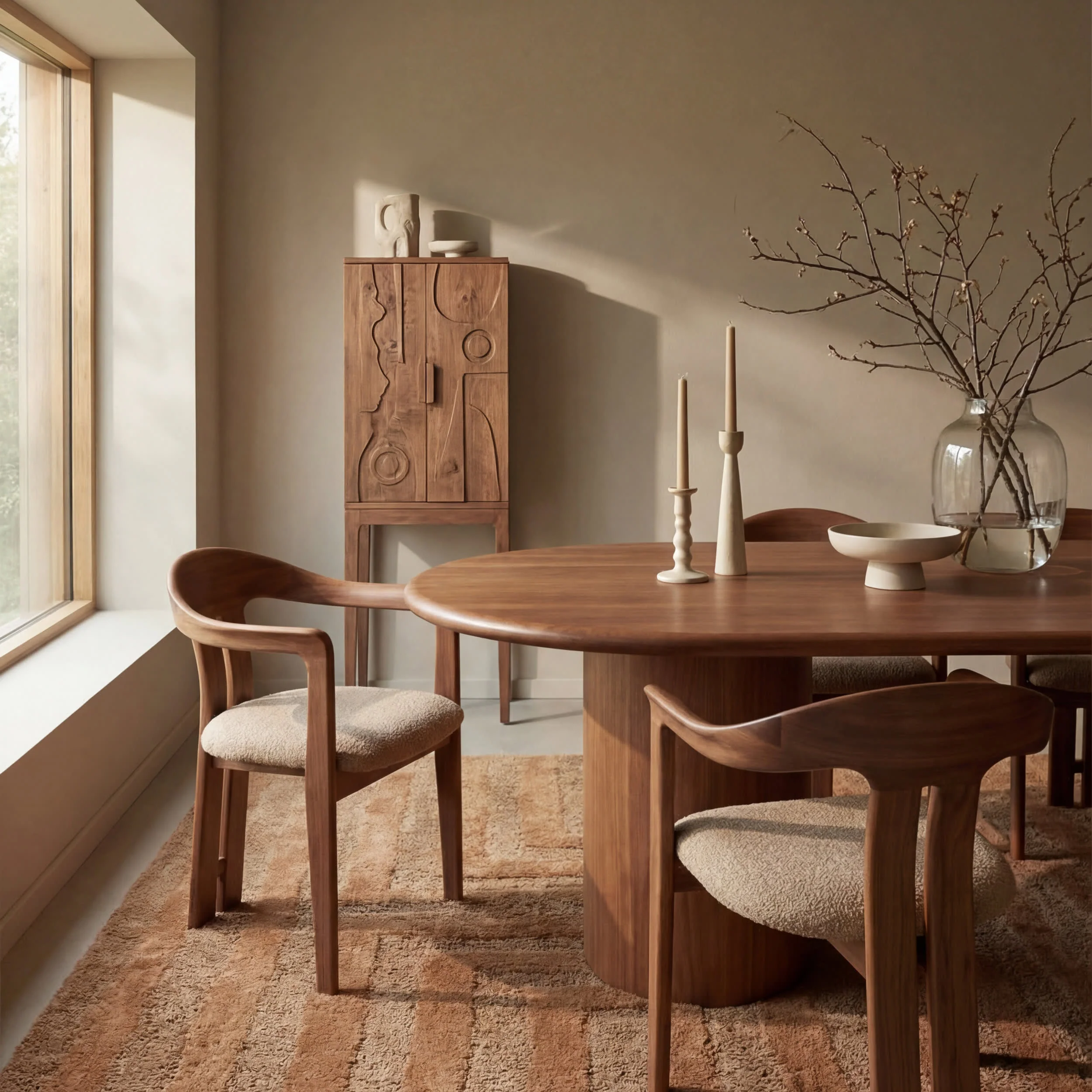 Shevina Handmade Washable Wool Rug | Brown - Image 4