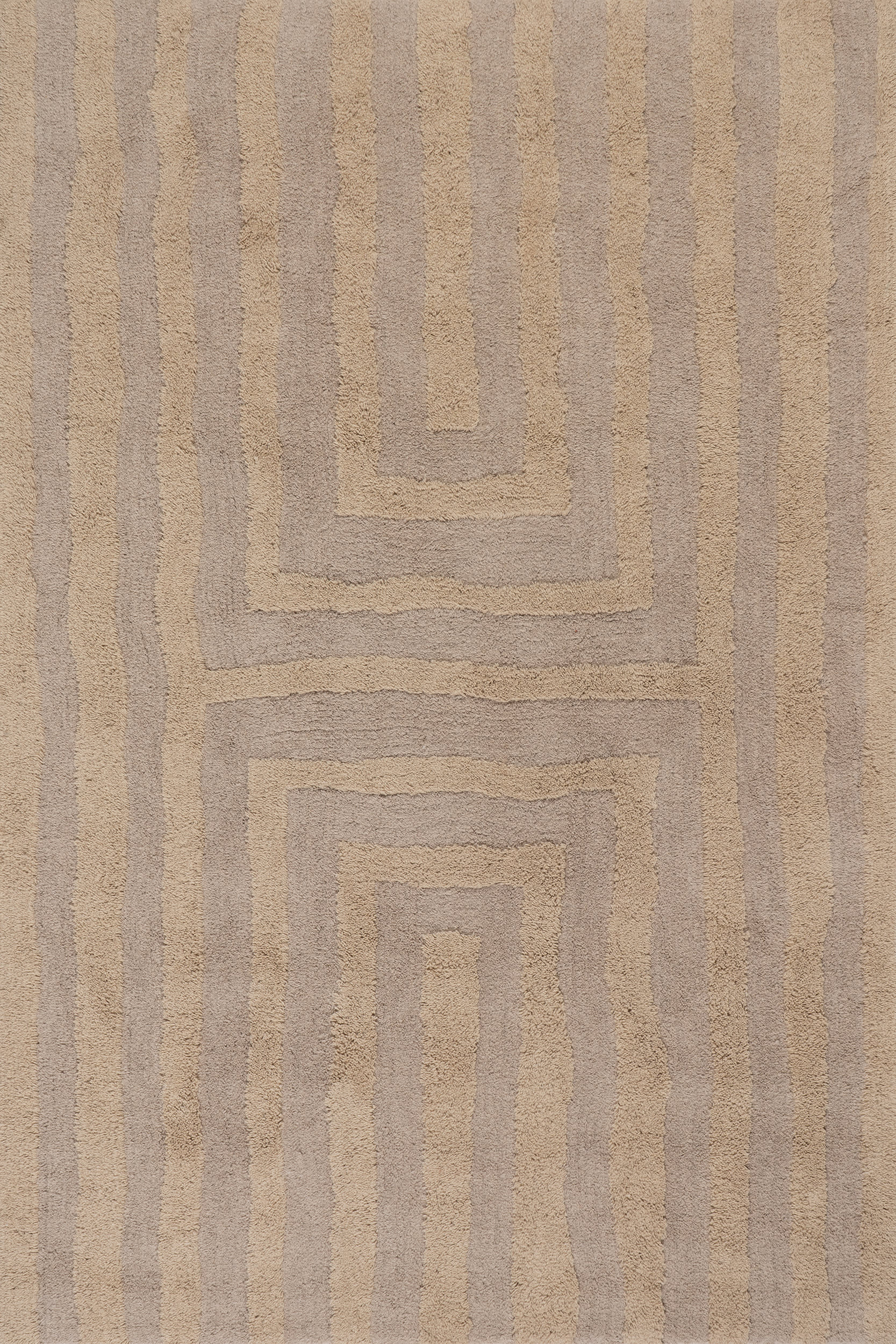 Shevina Handmade Washable Wool Rug | Greige