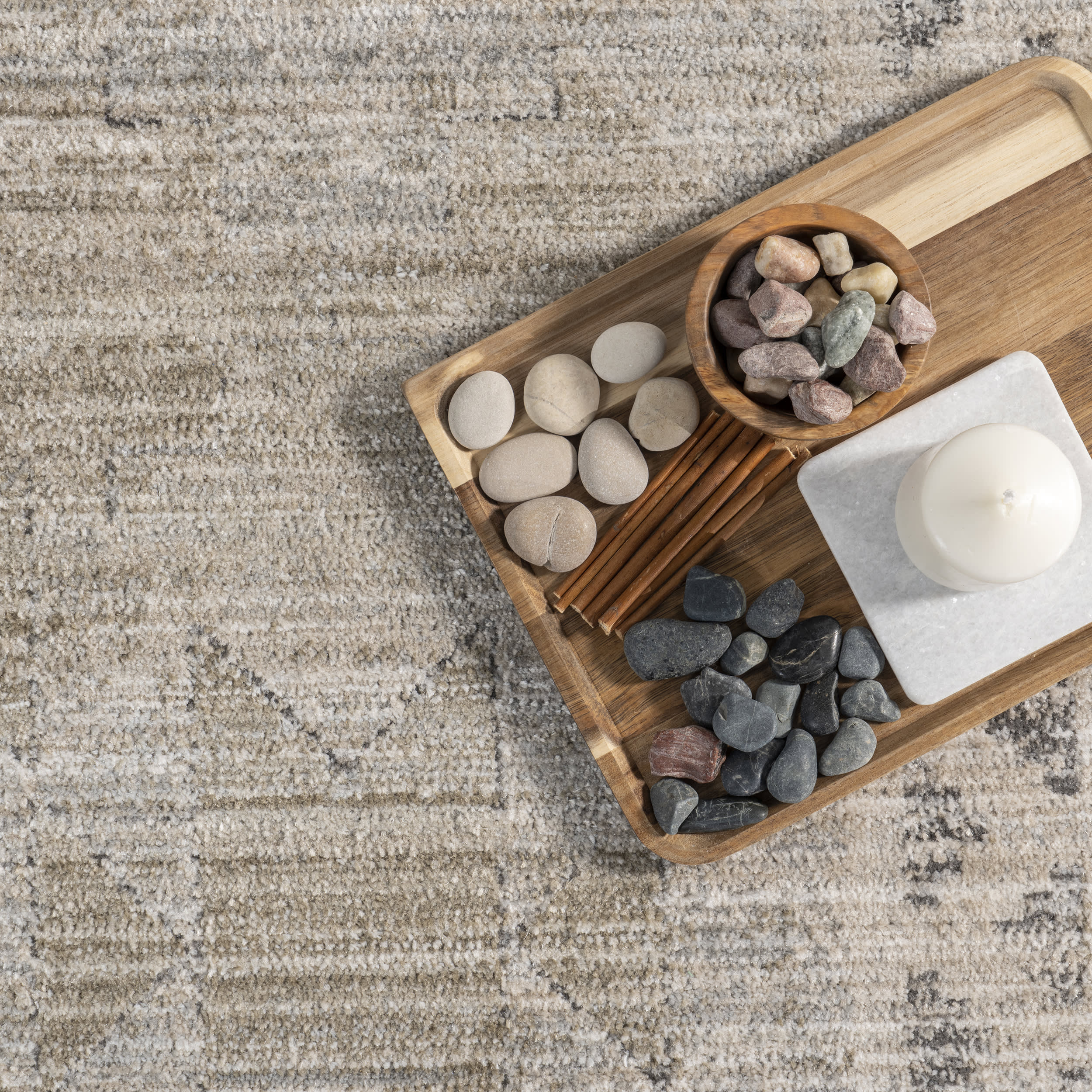 Shia Bordered Washable Indoor/Outdoor Rug | Beige - Image 8