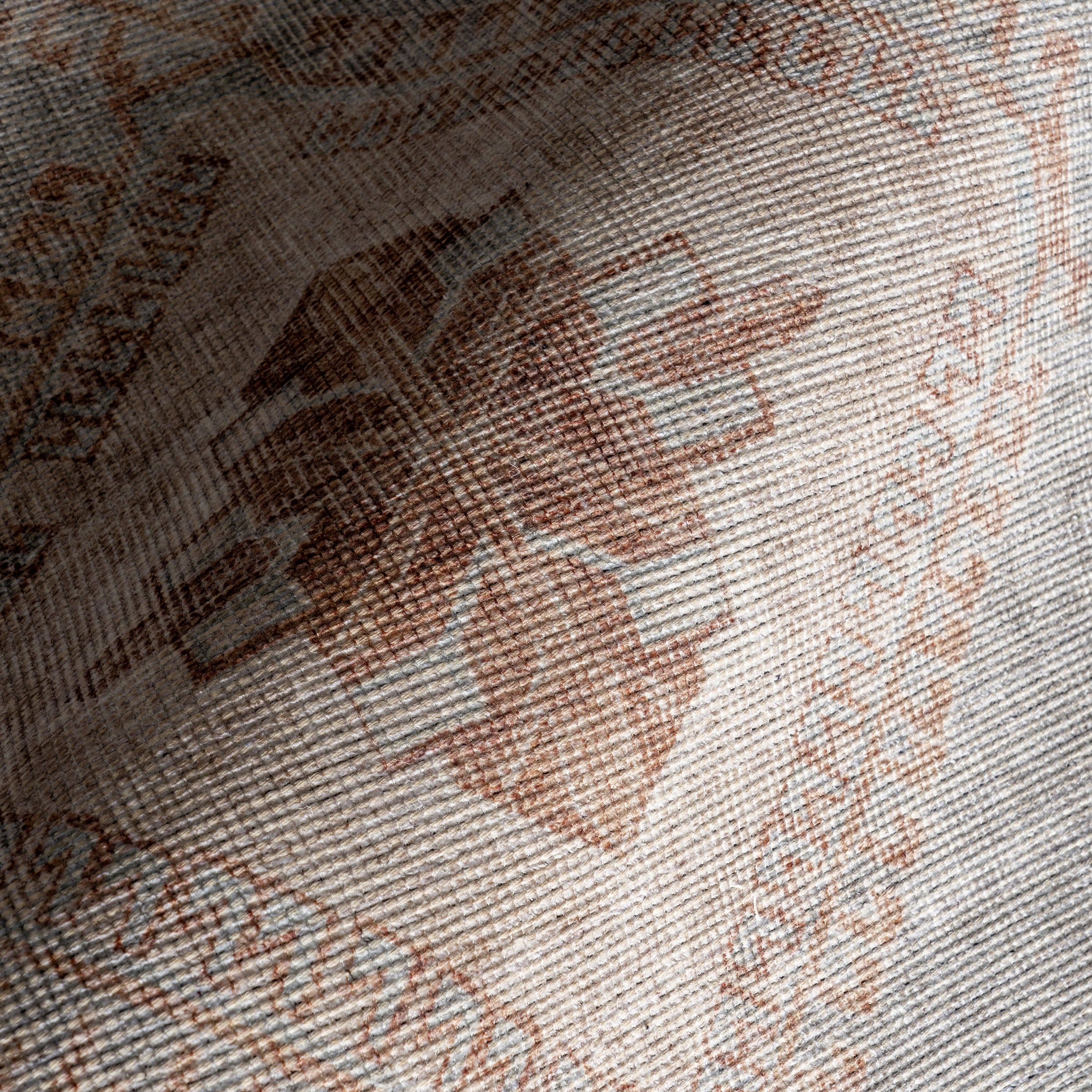 Shivani Medallion Washable Rug | Light Brown - Image 3