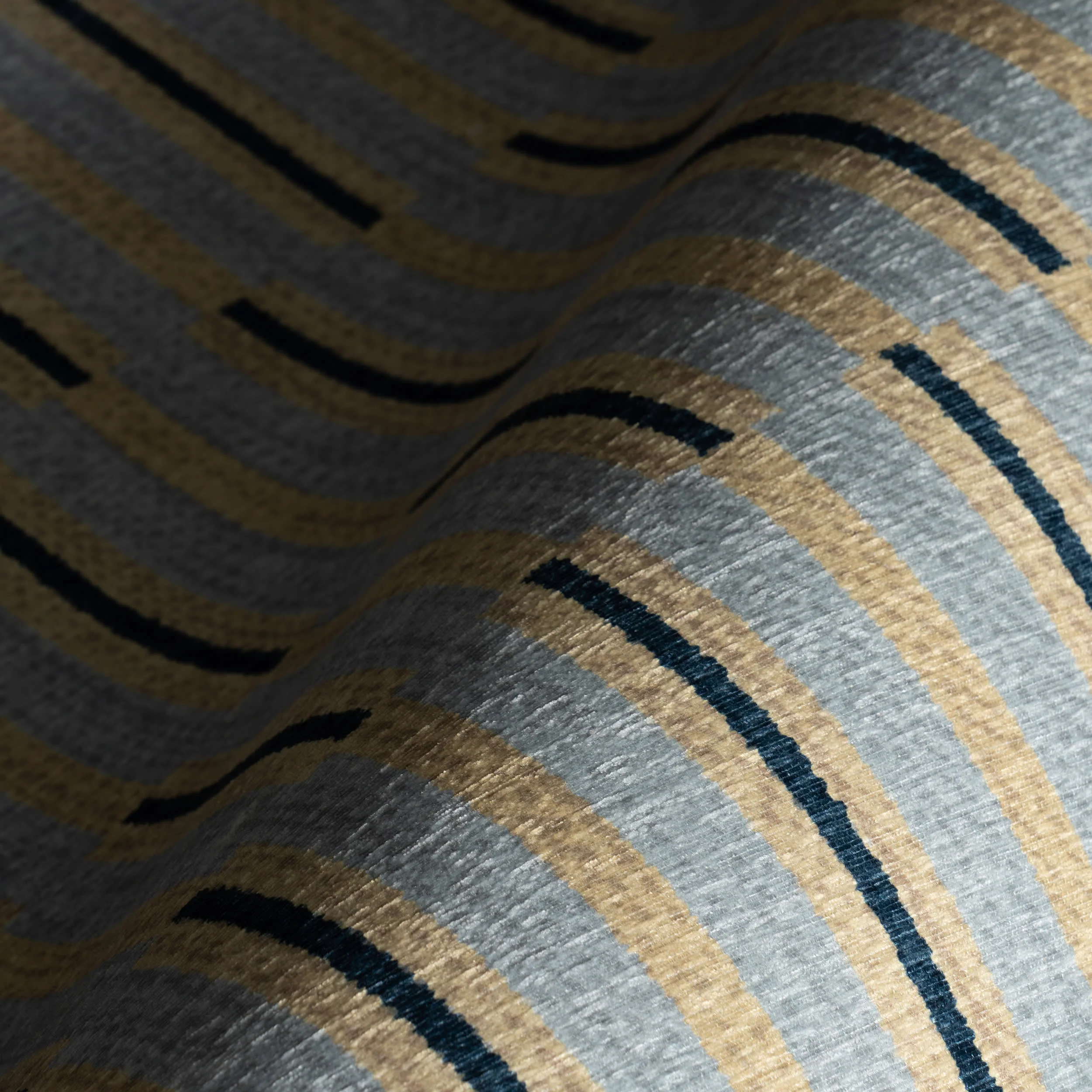 Signal Stripe Mid-Century Washable Rug by Society6 | Light Blue - Image 3