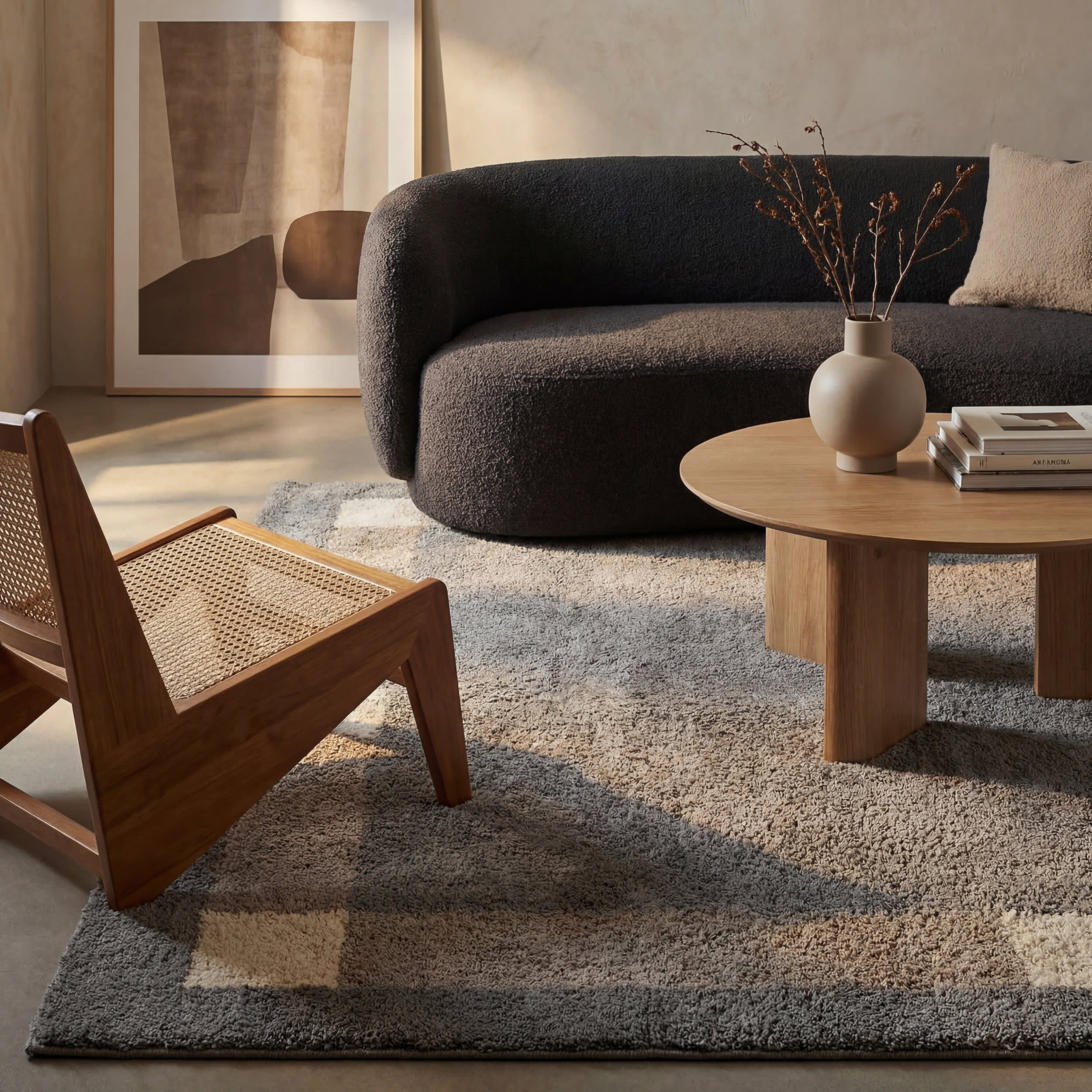 Silja Bordered Rug | Slate - Image 6