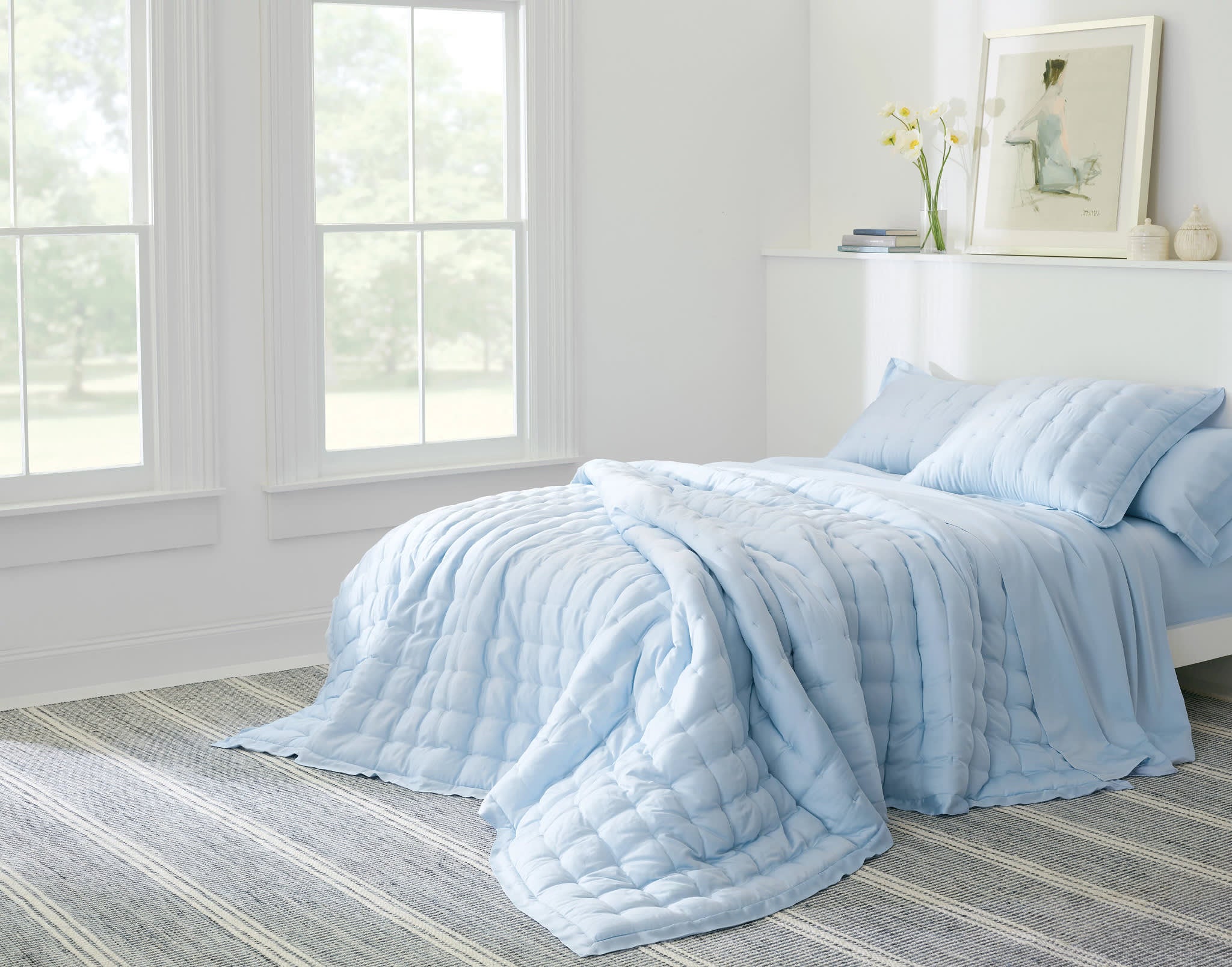 Silken Solid Puff | Robin's Egg Blue - Image 2