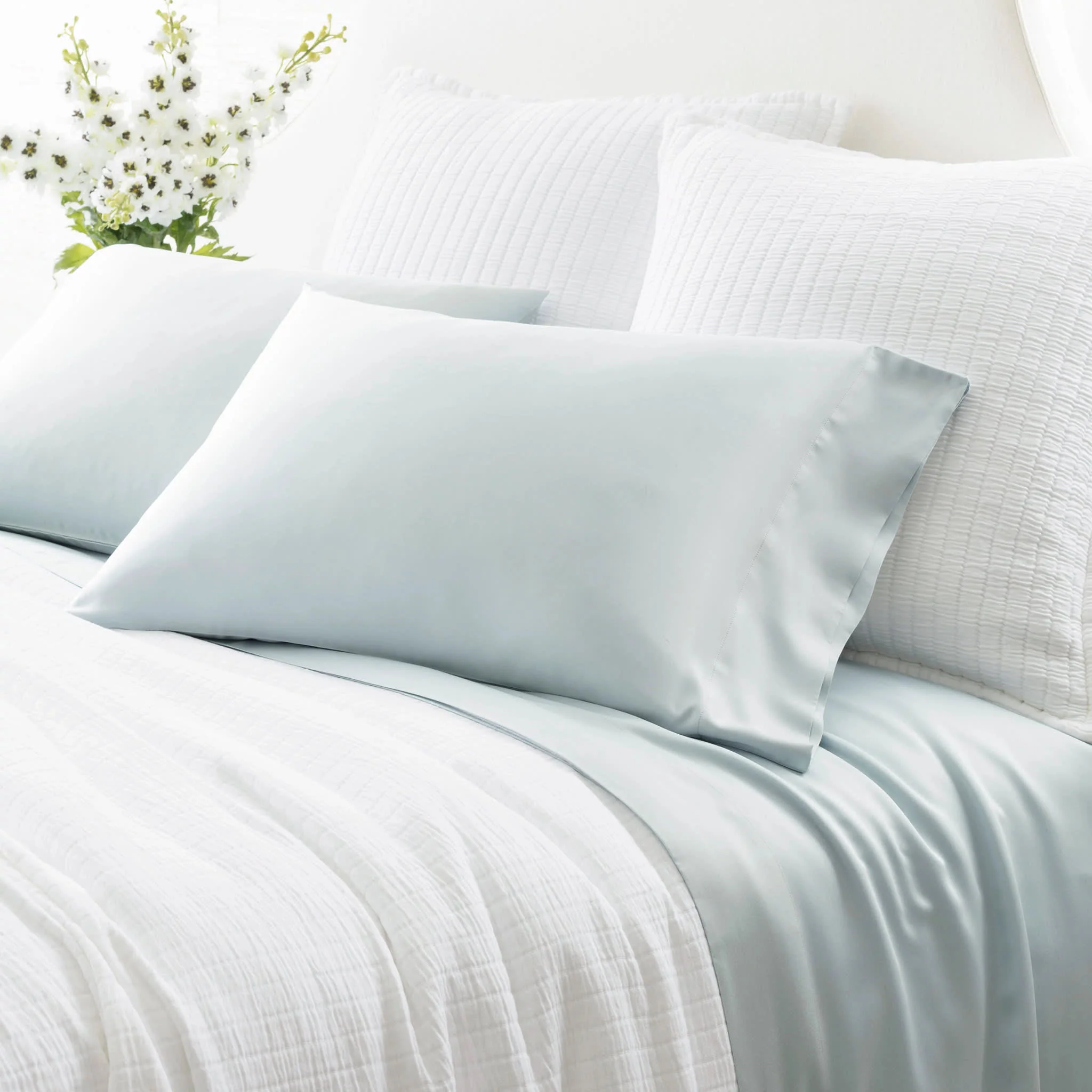Silken Solid Sheet Set | Robin's Egg Blue